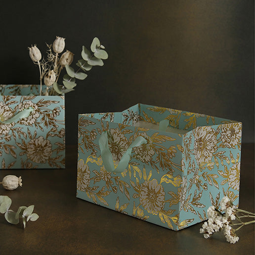 Botanical Small Broad Base Gift Bag (Set of 2)