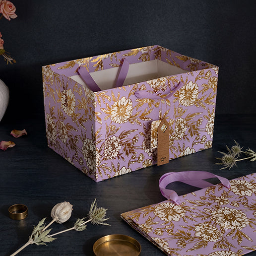 Botanical Large Broad Base Gift Bag (Set of 2)