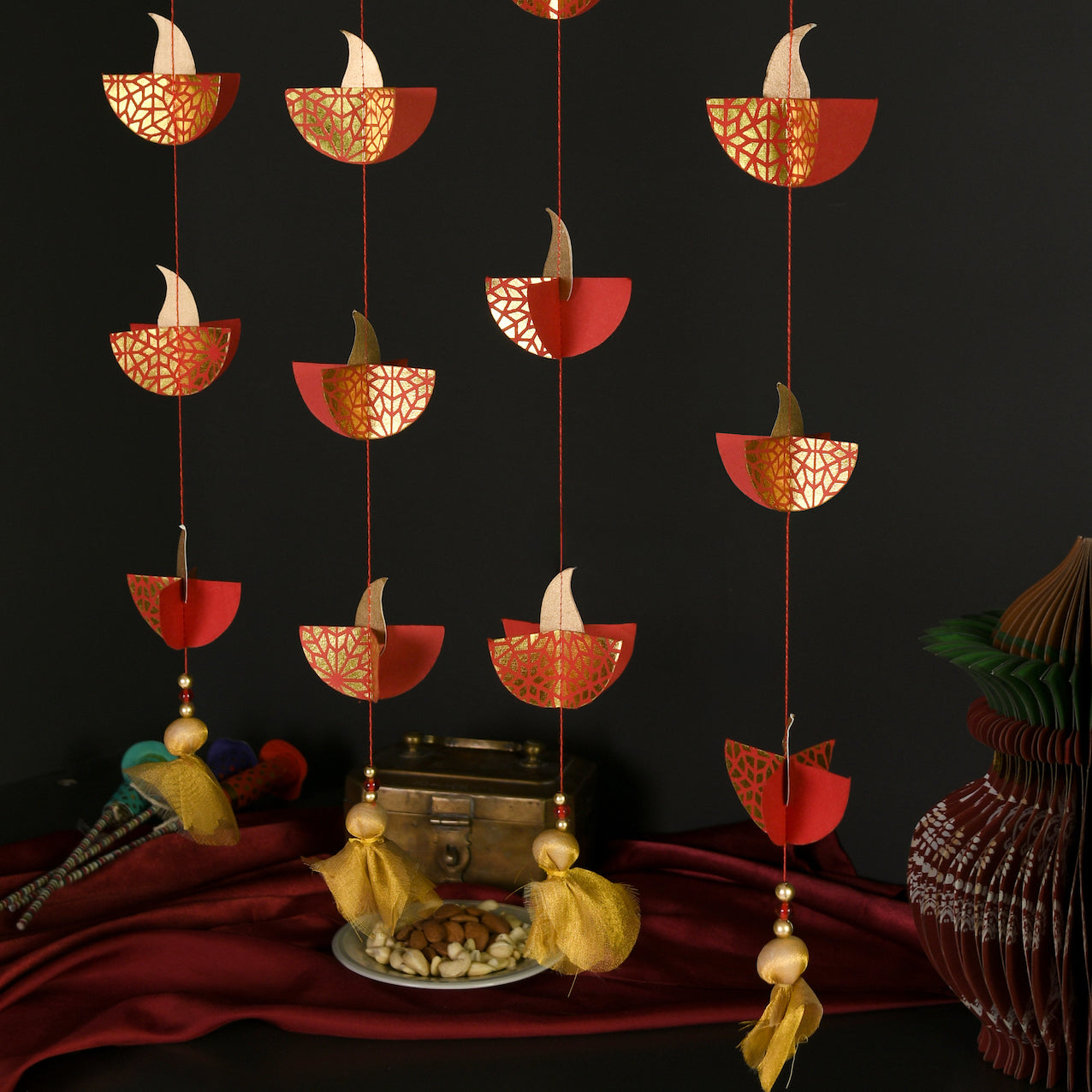 3D Diya Dangler (Set of 2)