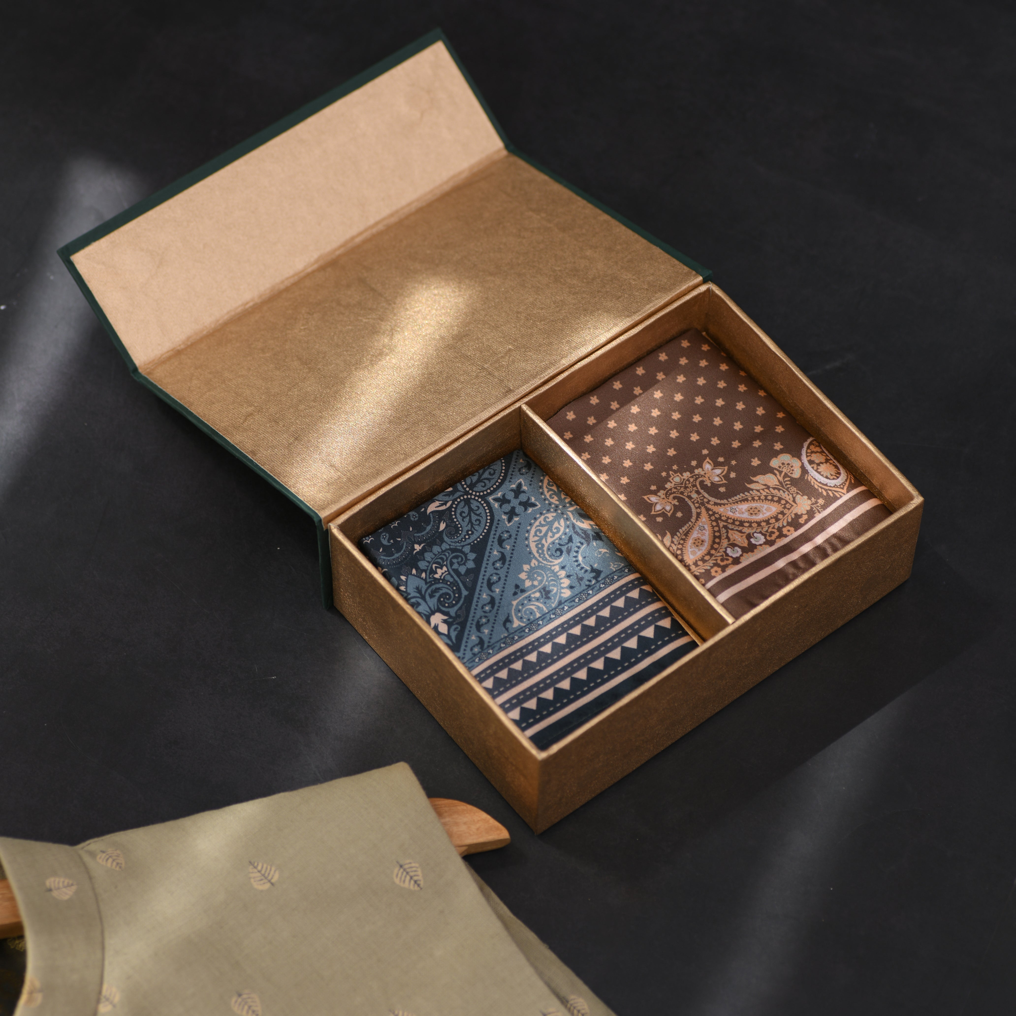 Whimsical Pocket Square Christmas Gift Set