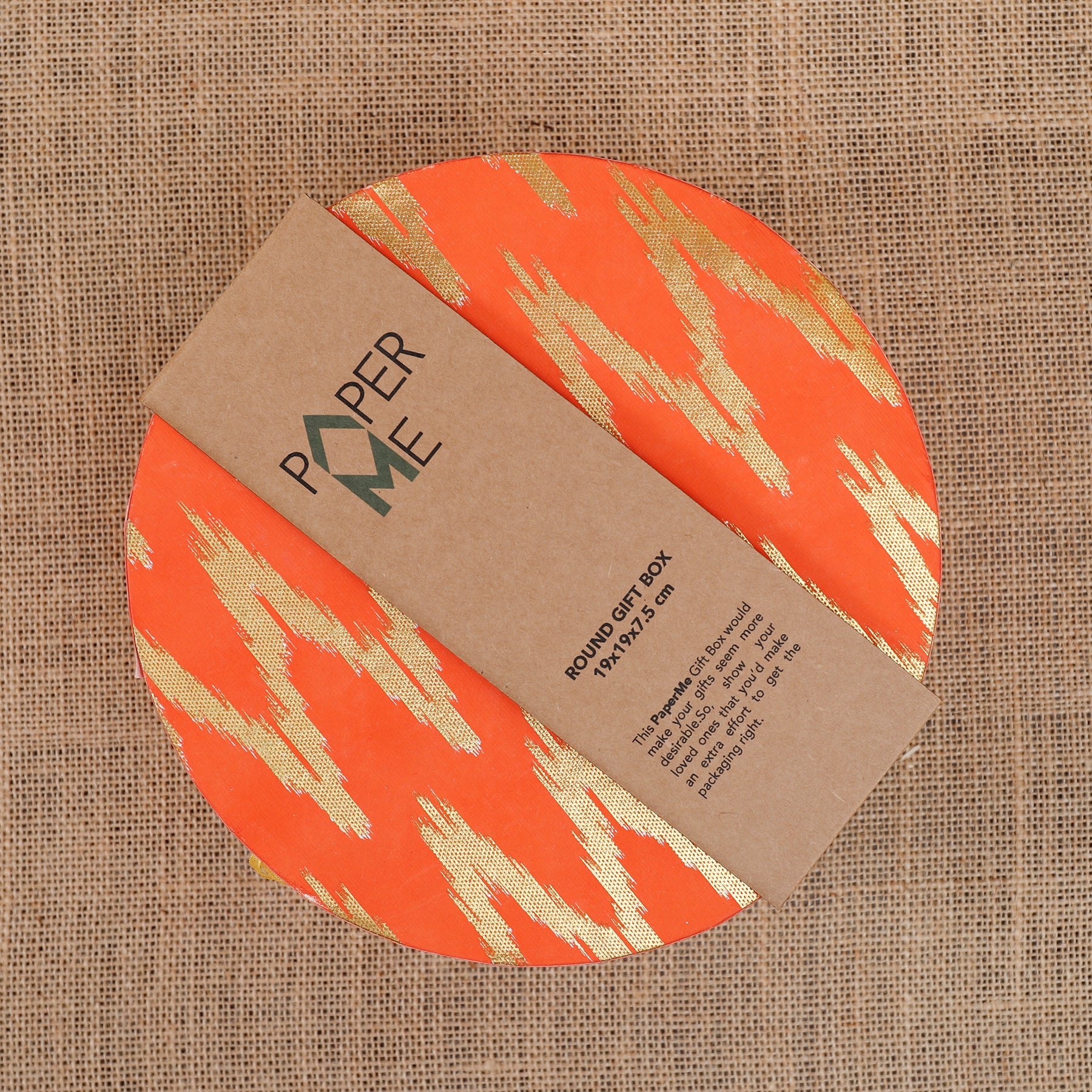 Ikat Round Gift Box