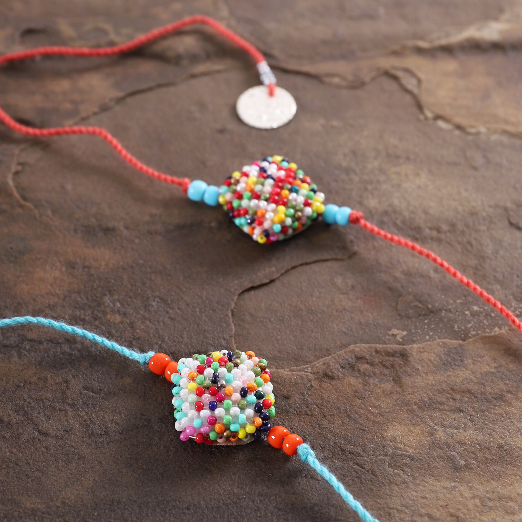 Multibeads Rakhi (Set of 2)