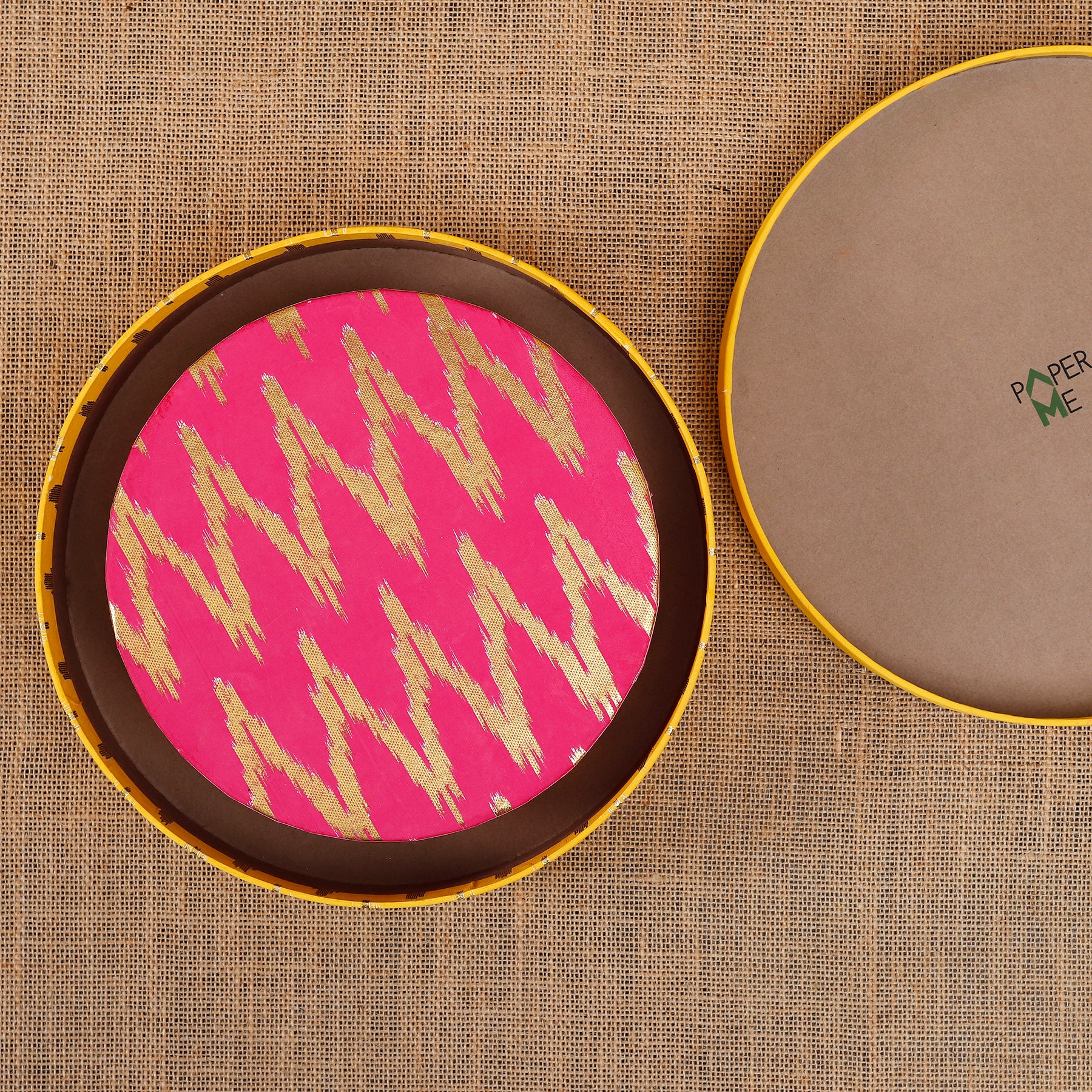 Ikat Round Gift Box (Set of 2)