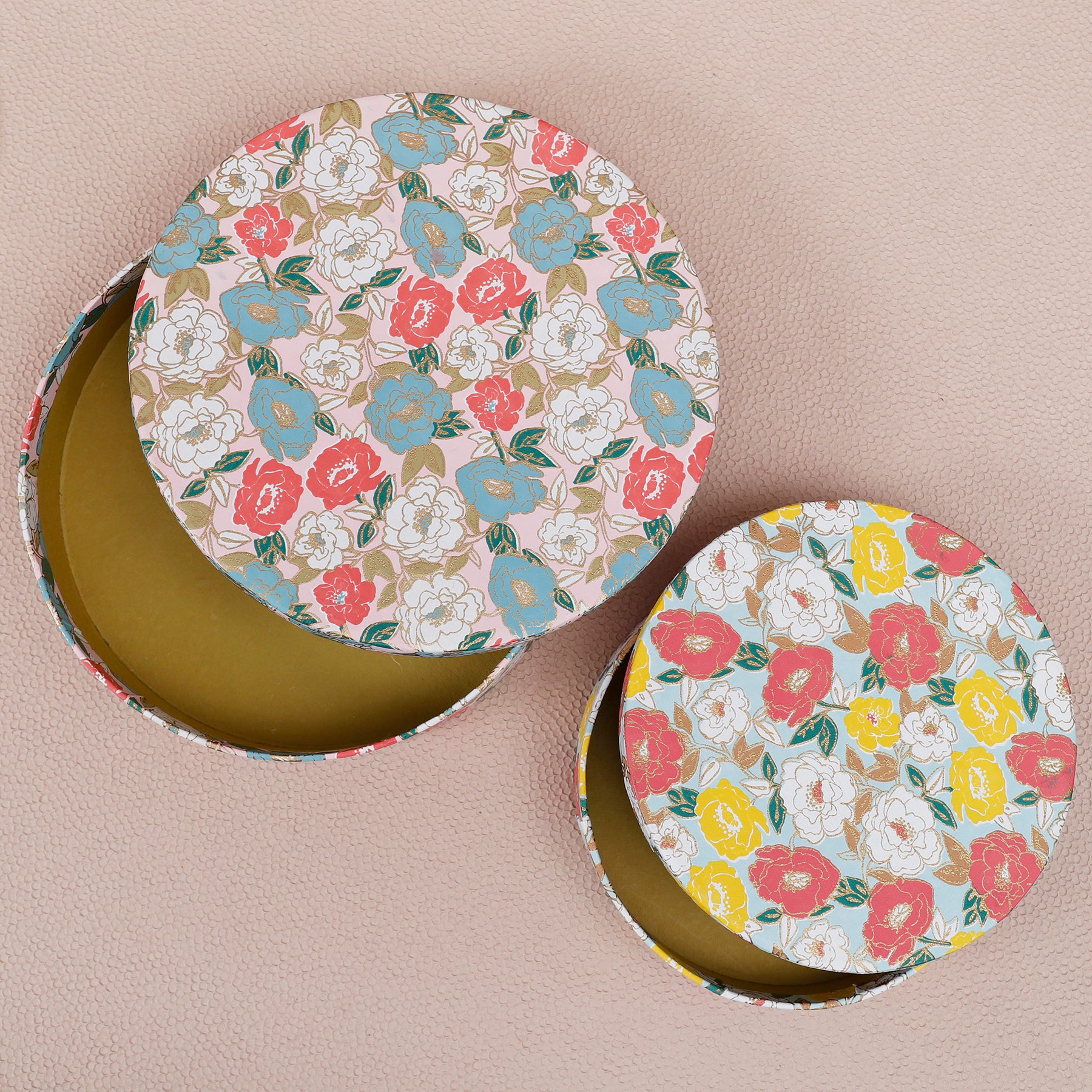 Phool Round Gift Box (Set of 2)
