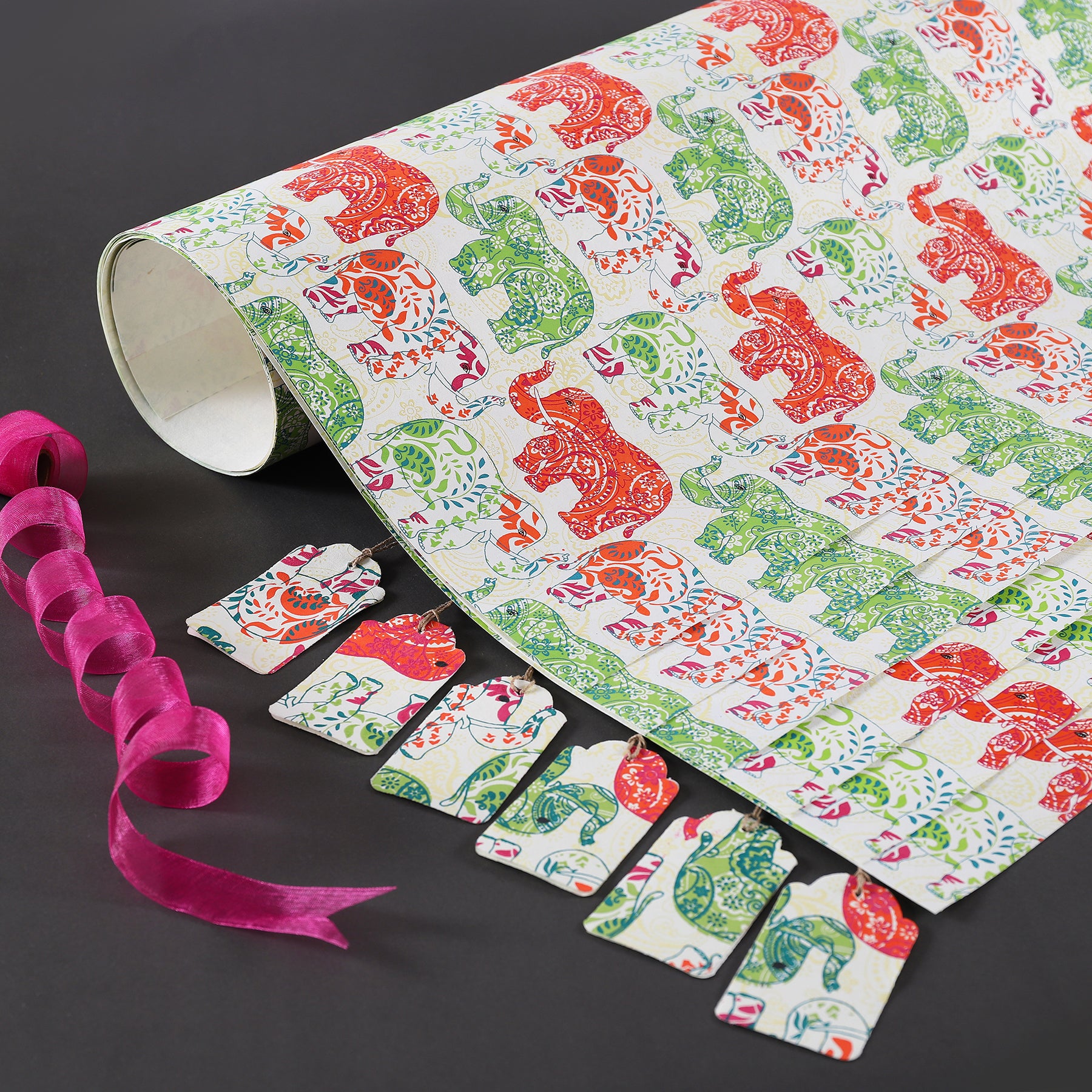 Elephant Gift Wrap (Set of 6)