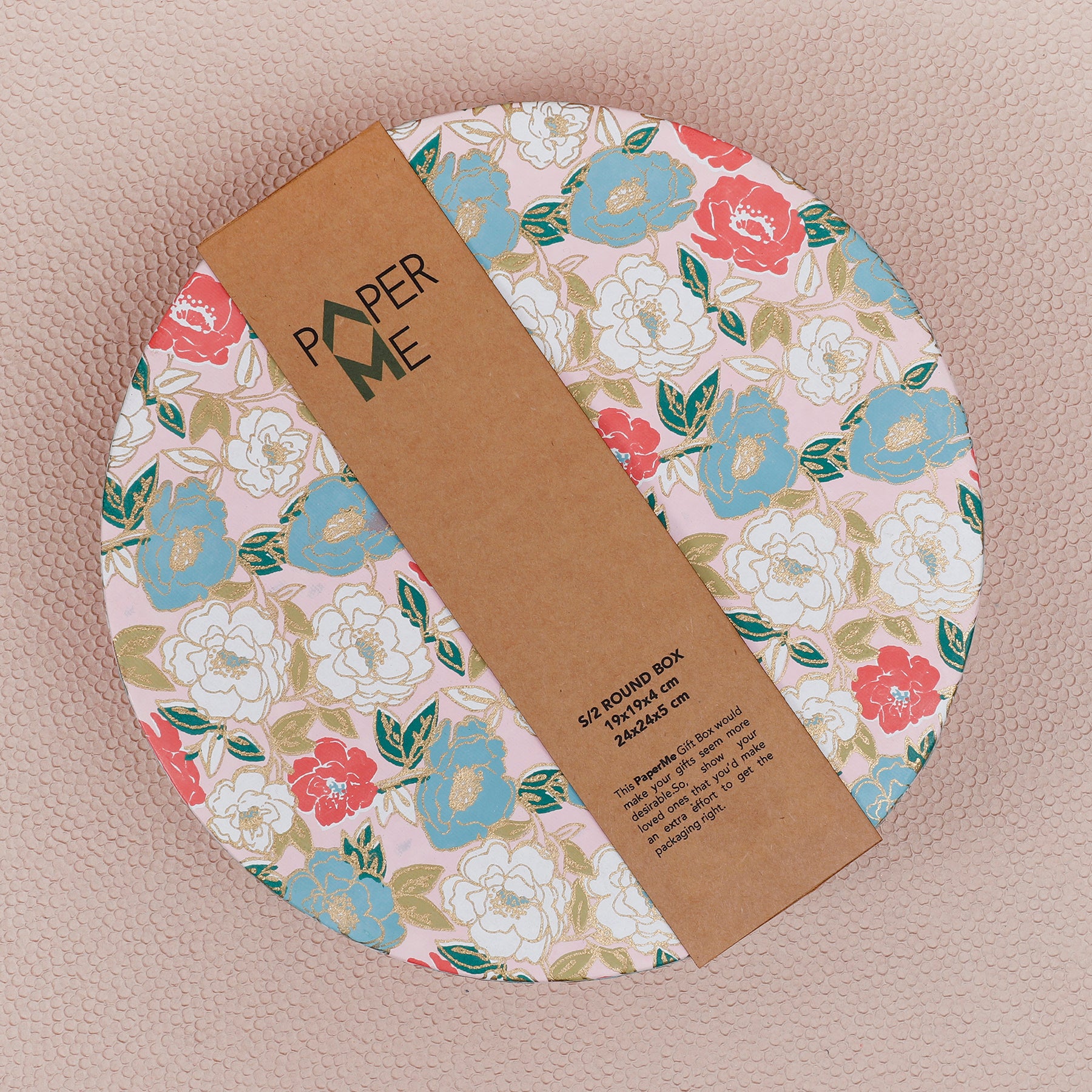 Phool Round Gift Box (Set of 2)