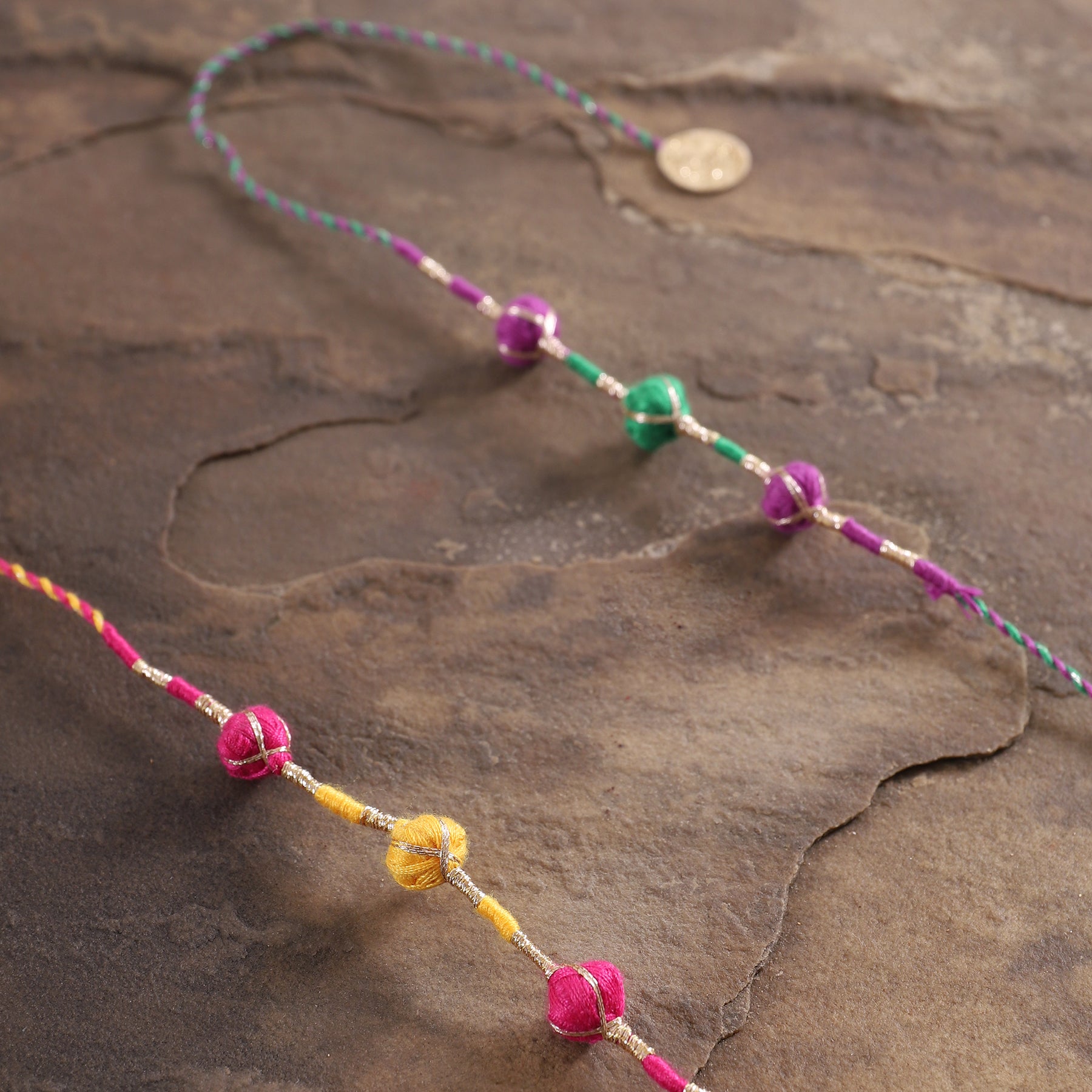 Zari Dori Rakhi (Set of 2)