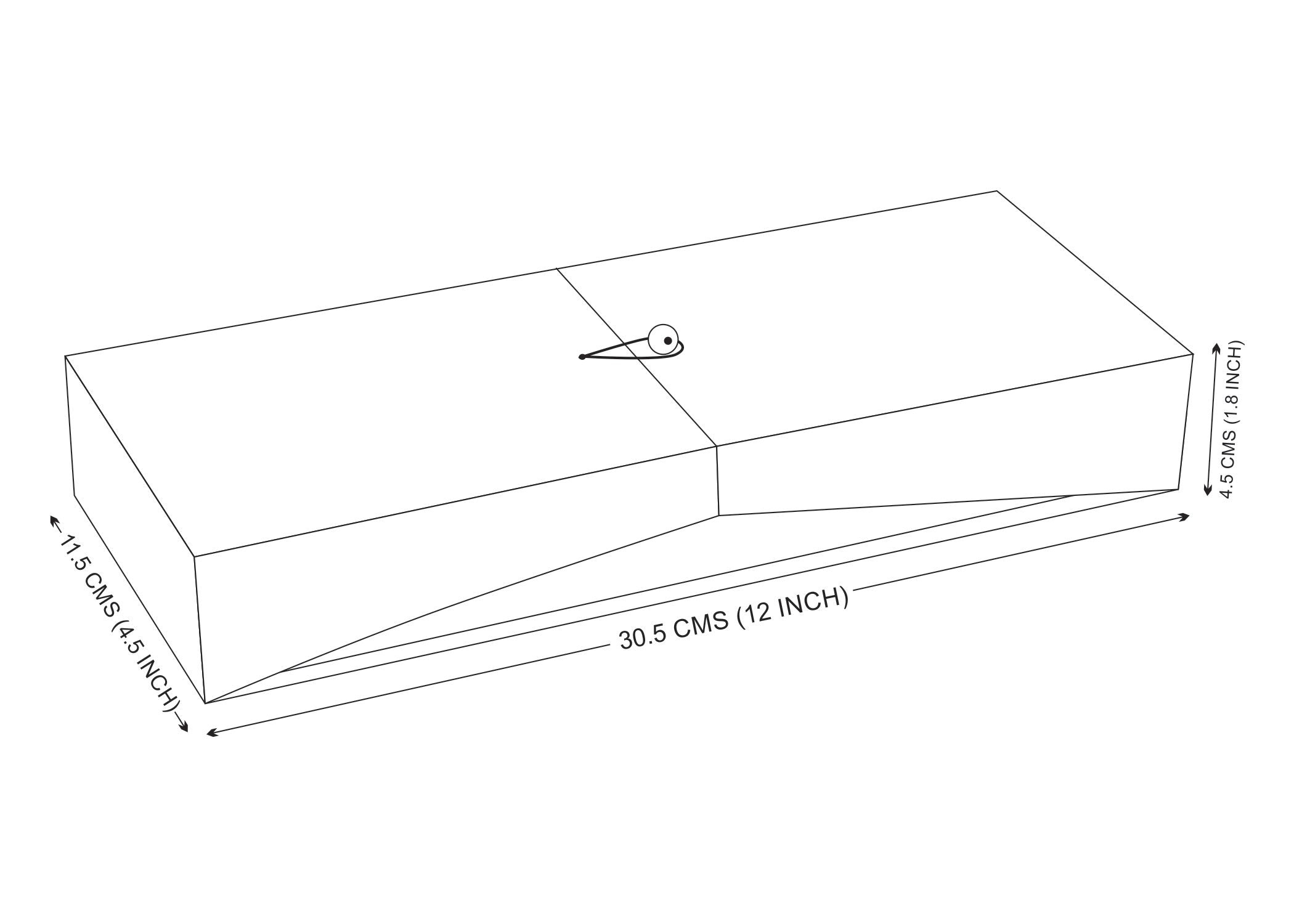 Ikat Pink 3 Partition Box