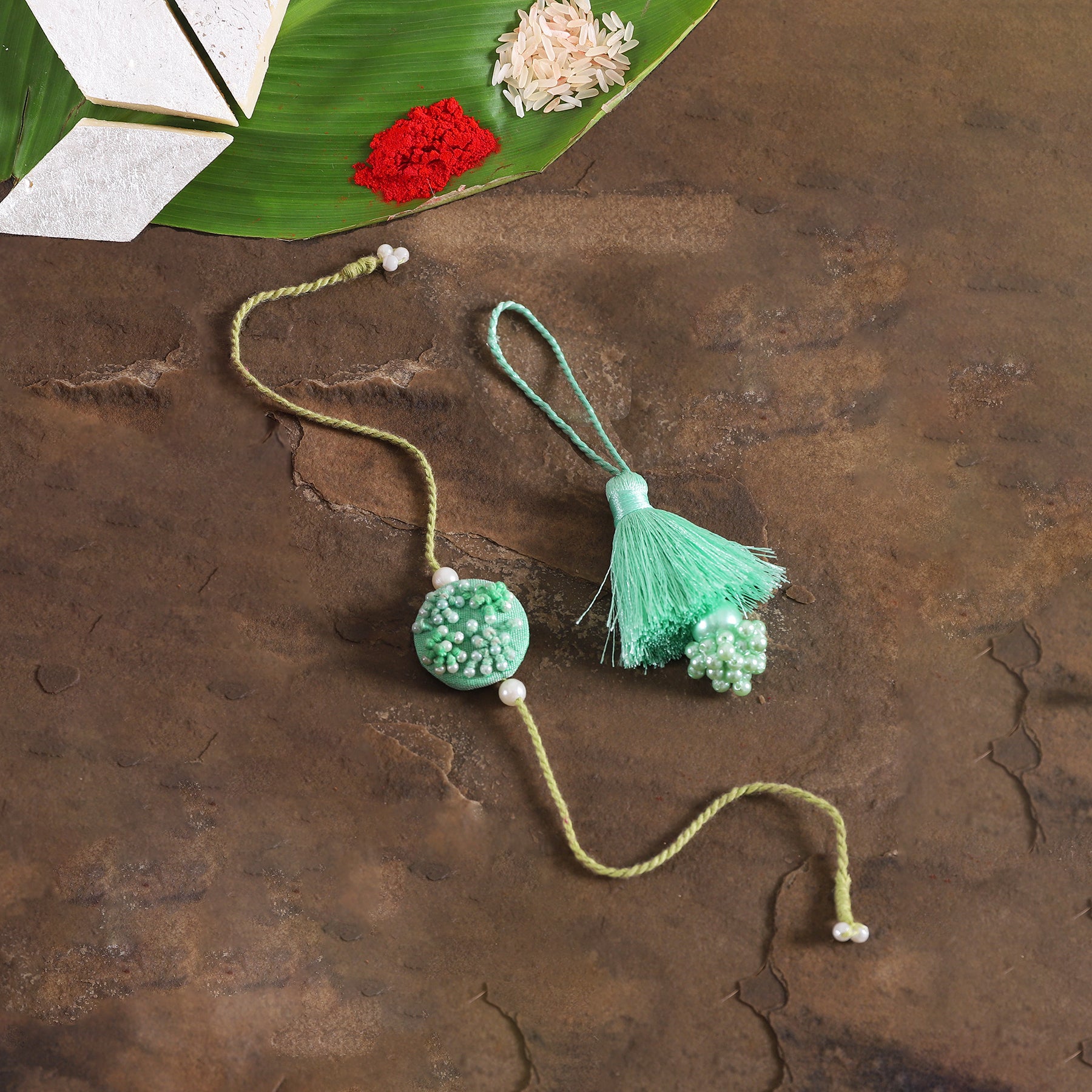Tassel Bead Rakhi and Lumba
