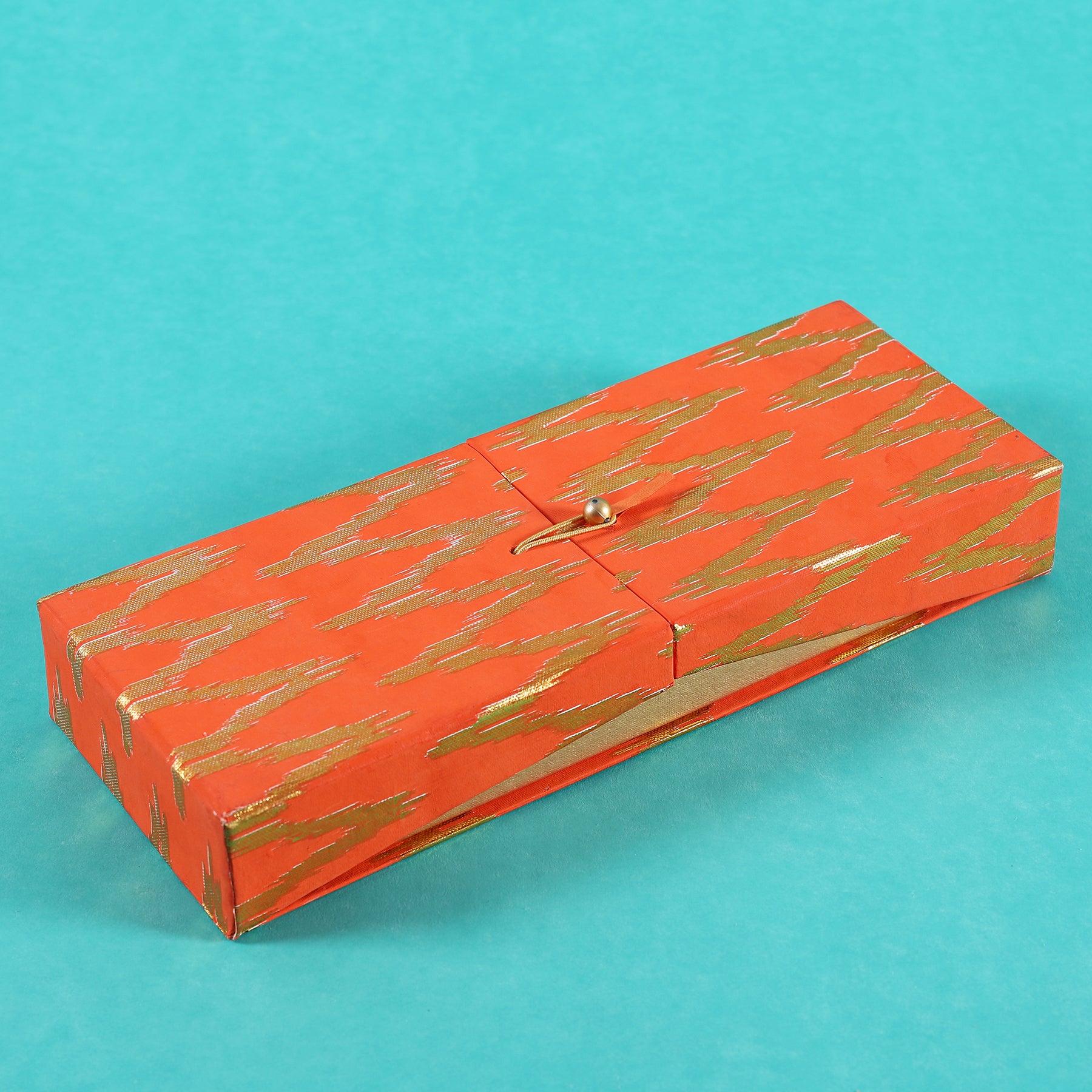 Ikat Orange 3 Partition Box