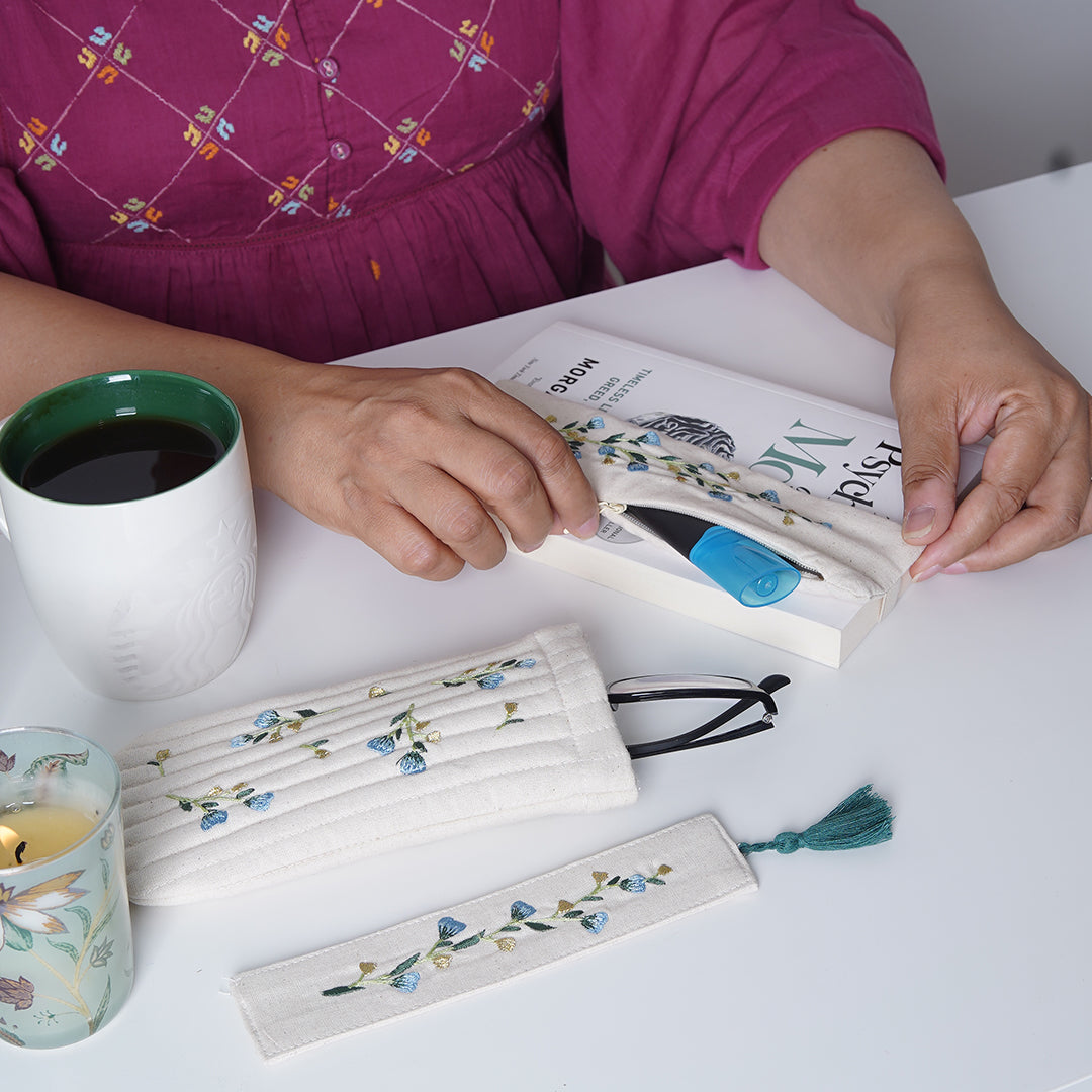 The Readers Set (Pouch, Bookmark & Spectacle Case)