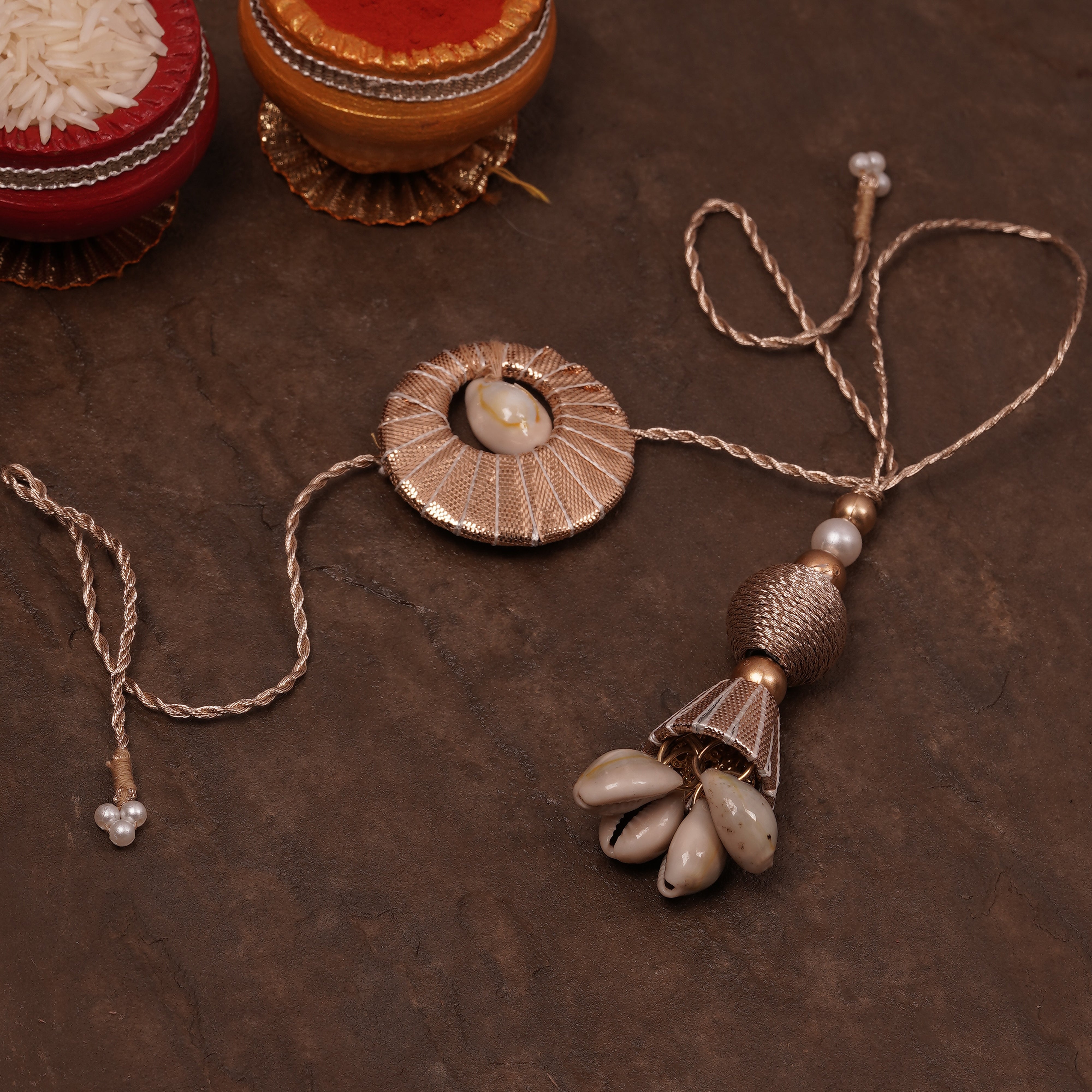 Gota Saaz Rakhi & Lumba