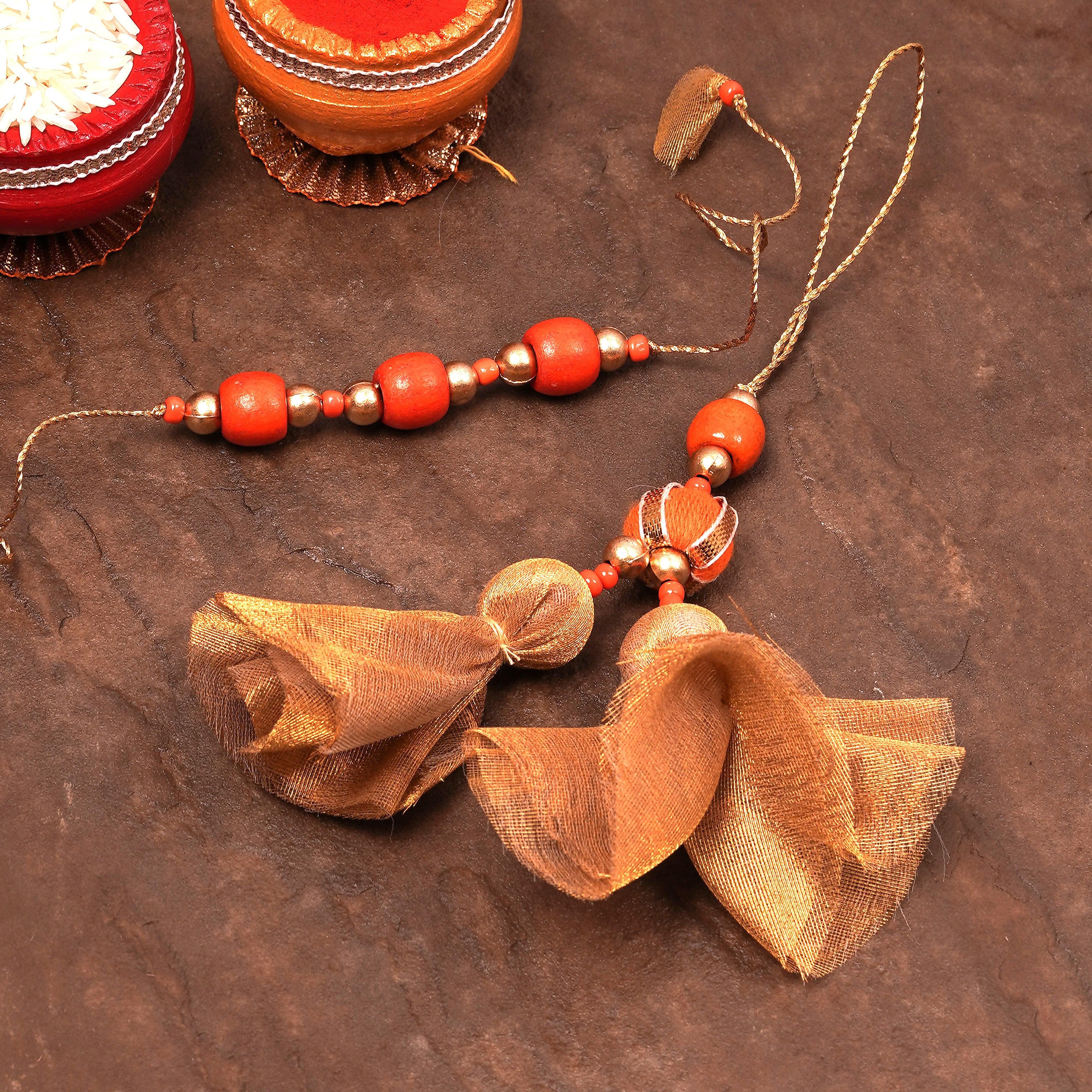 Swarn Kesari Rakhi & Lumba