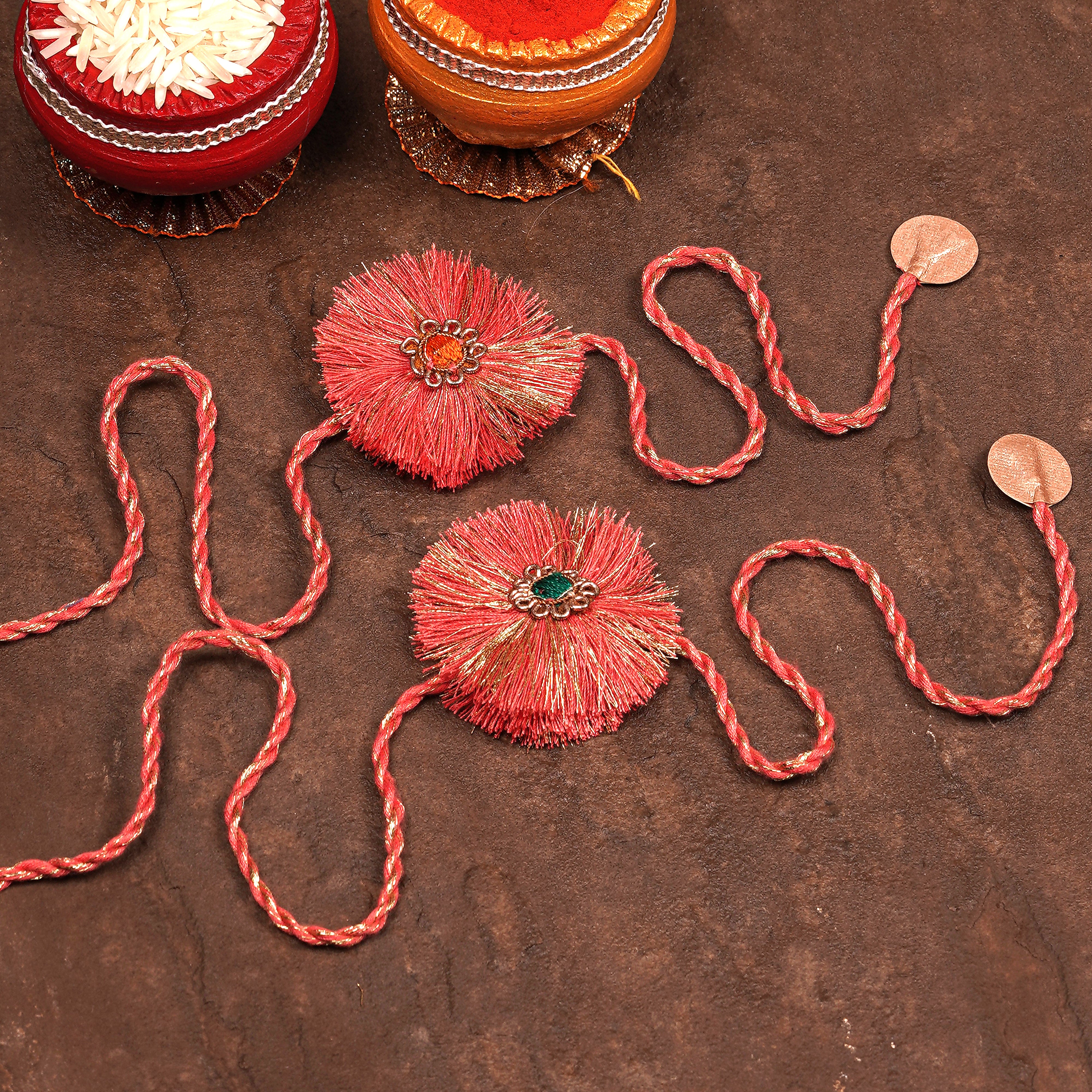 Sunehri Rakhi (Set of 2)