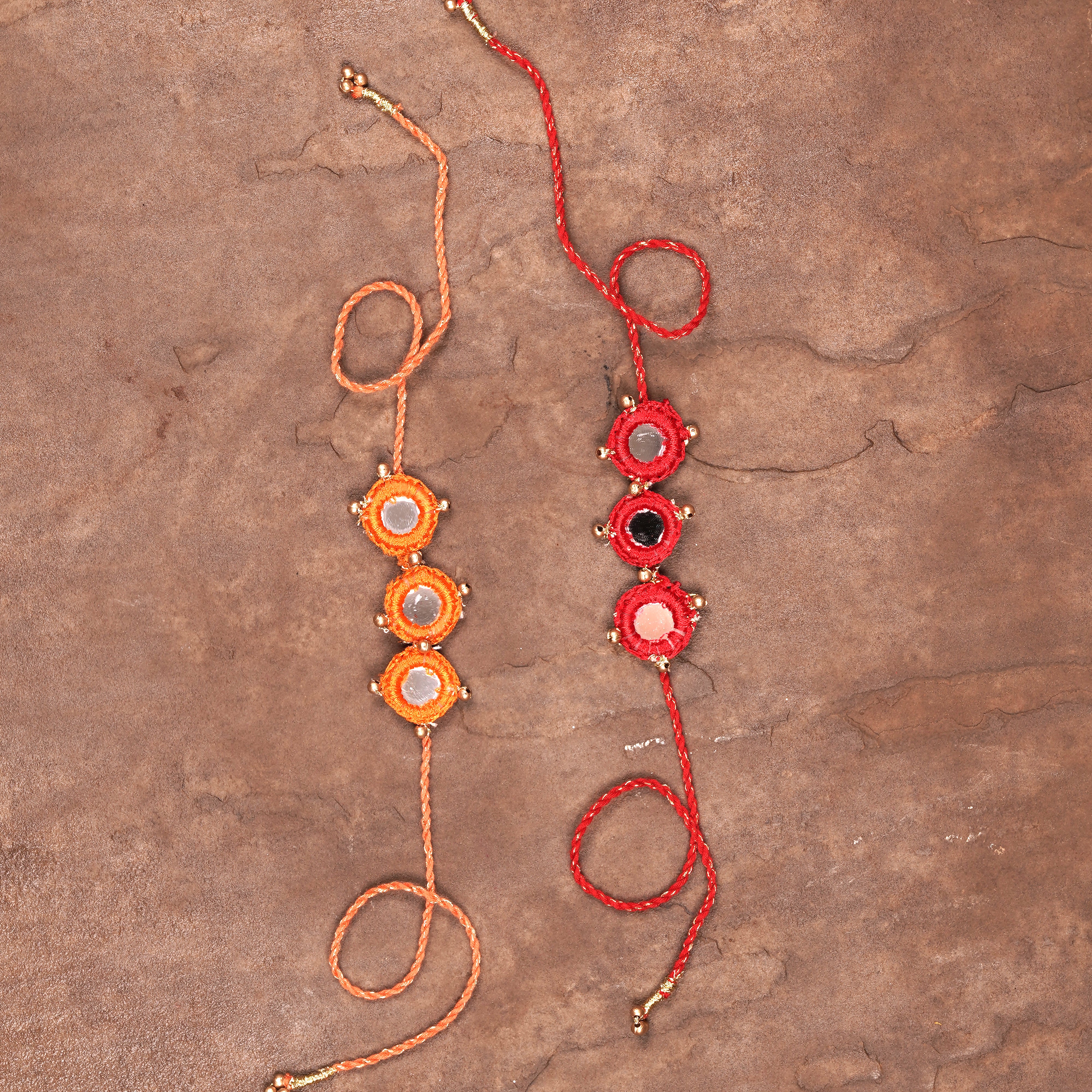 Mirror Rakhi (Set of 2)