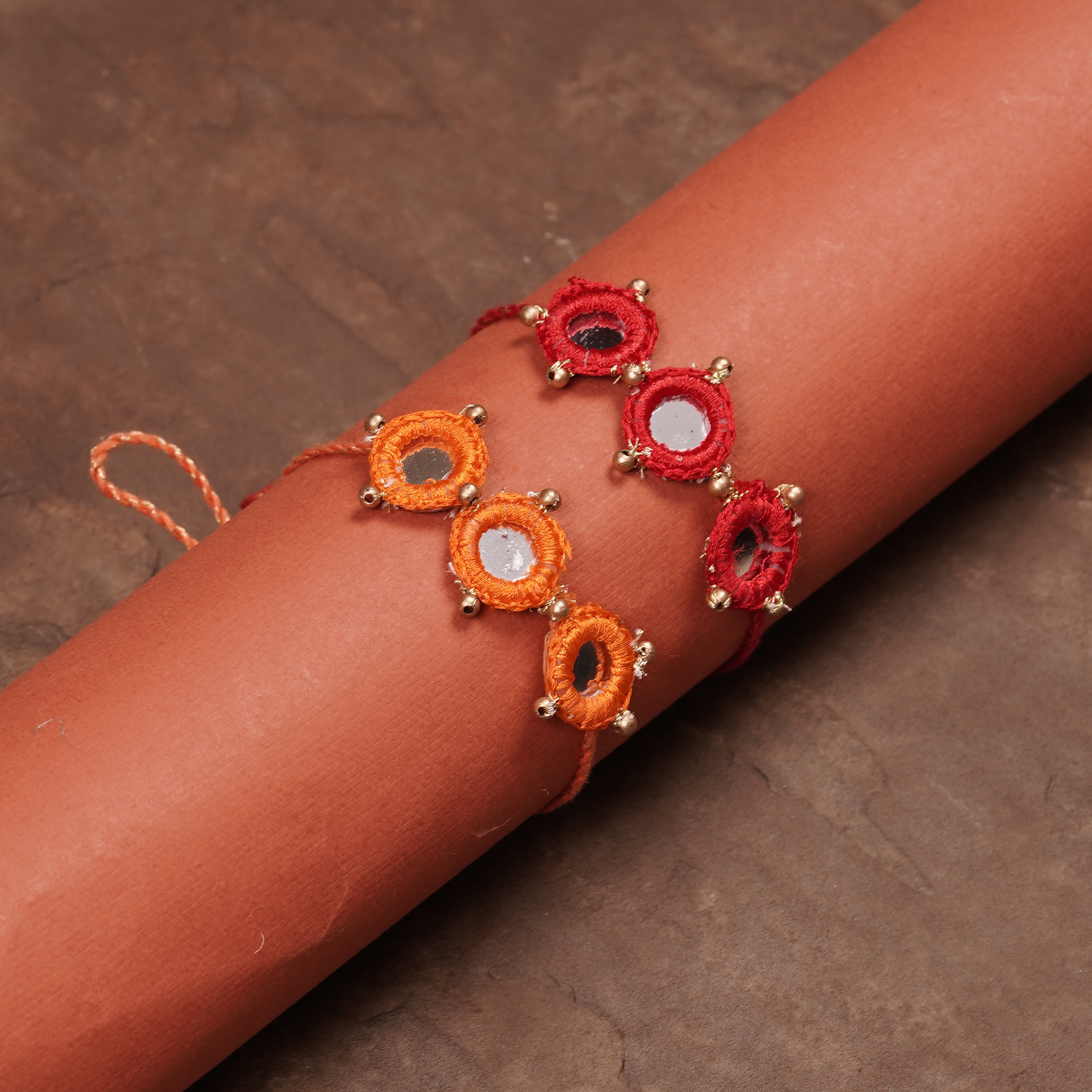 Mirror Rakhi (Set of 2)