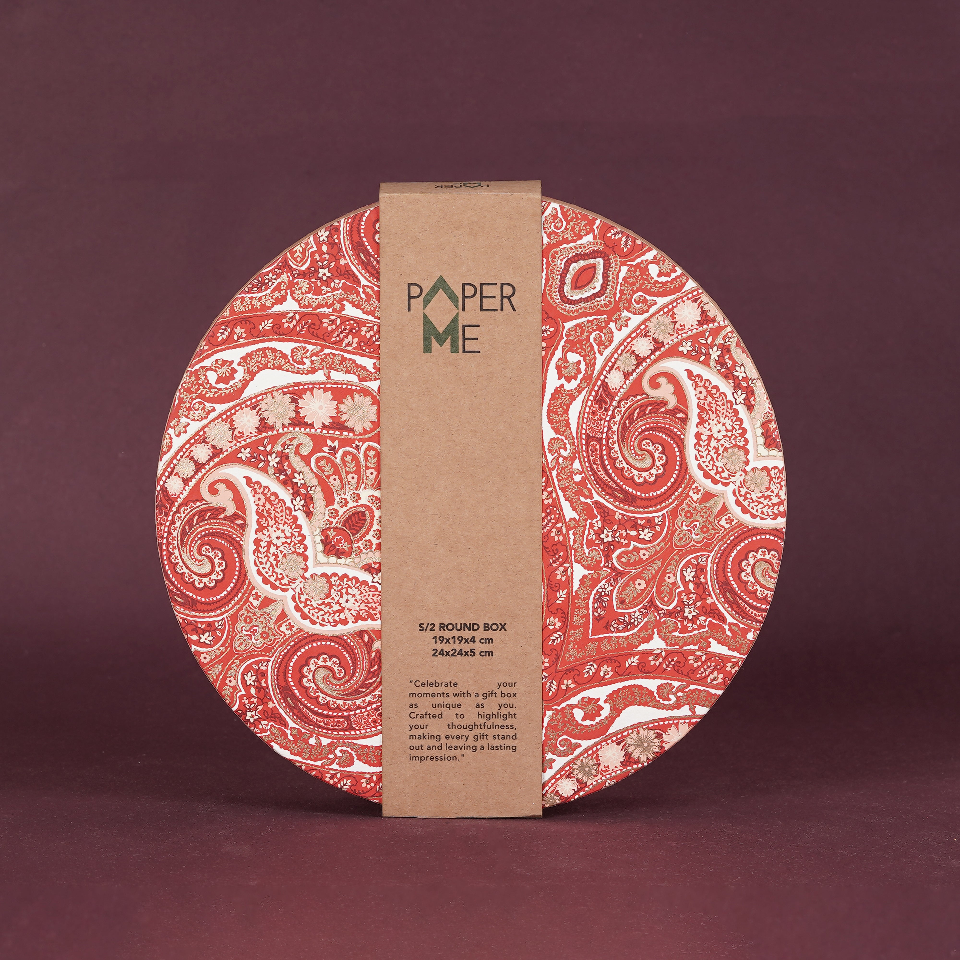 Pashmina Round Gift Box (Set of 2)