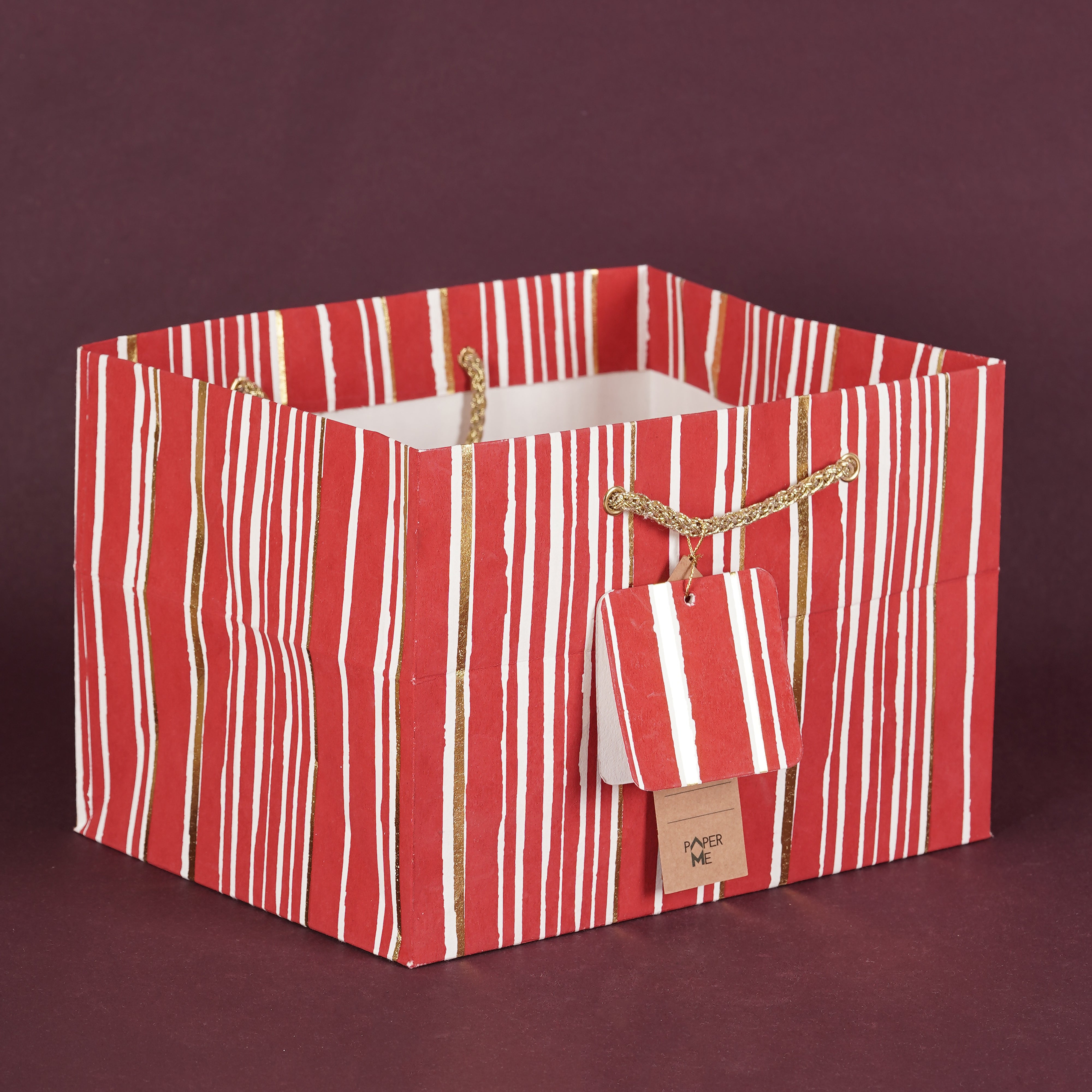 Mini Base Bags Small Broad Base Gift Bags | Pashmina Stripe – PaperMe