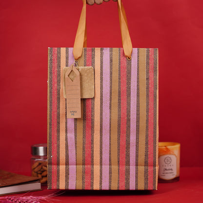 Jamavar Stripe Medium Gift Bag (Set of 3)