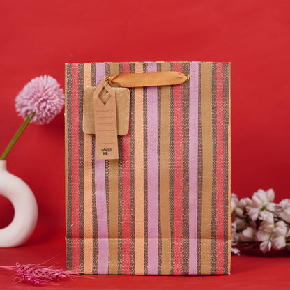 Jamavar Stripe Medium Gift Bag (Set of 3)