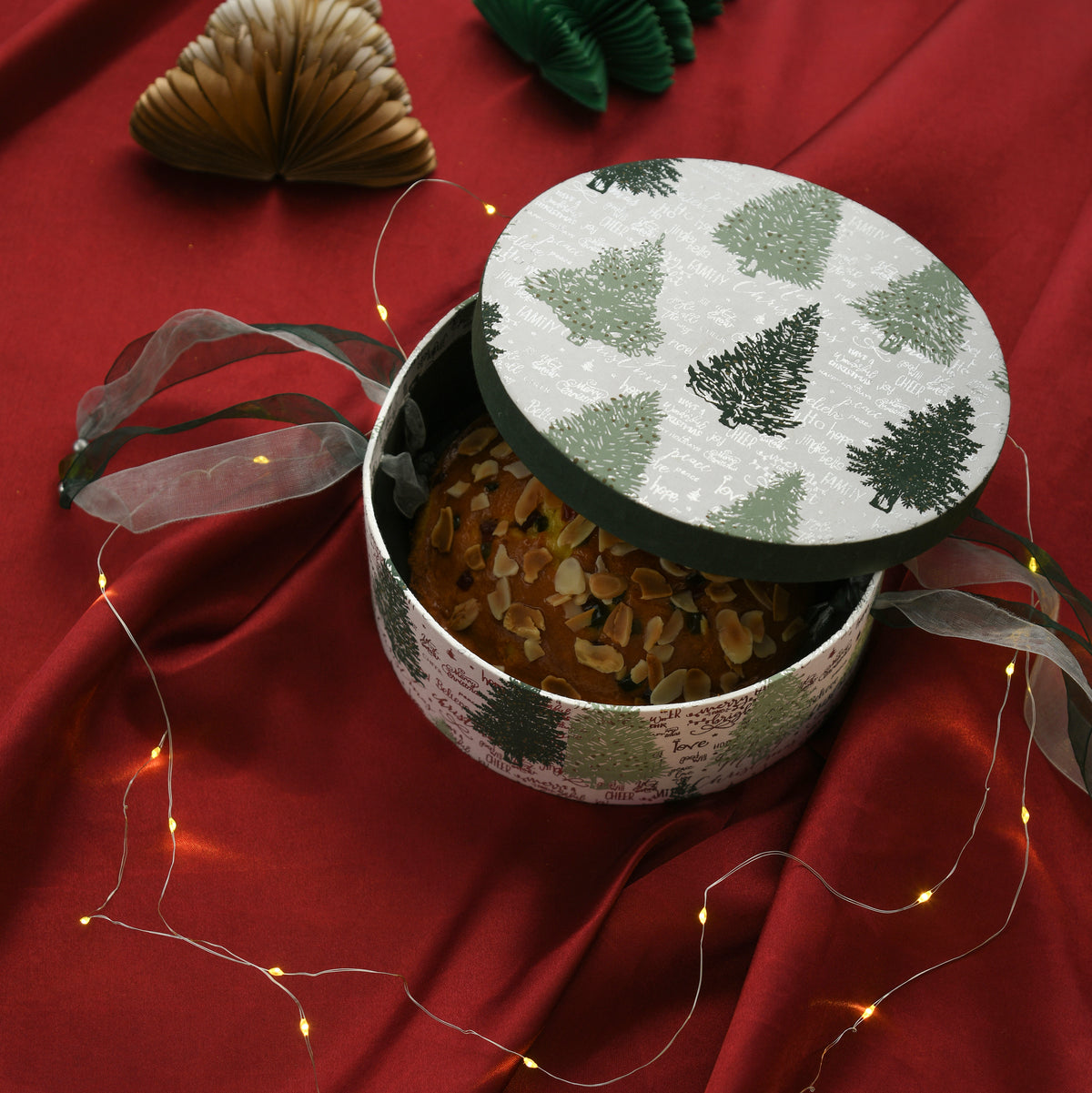 Christmas Tree Round Gift Box (Set of 3)