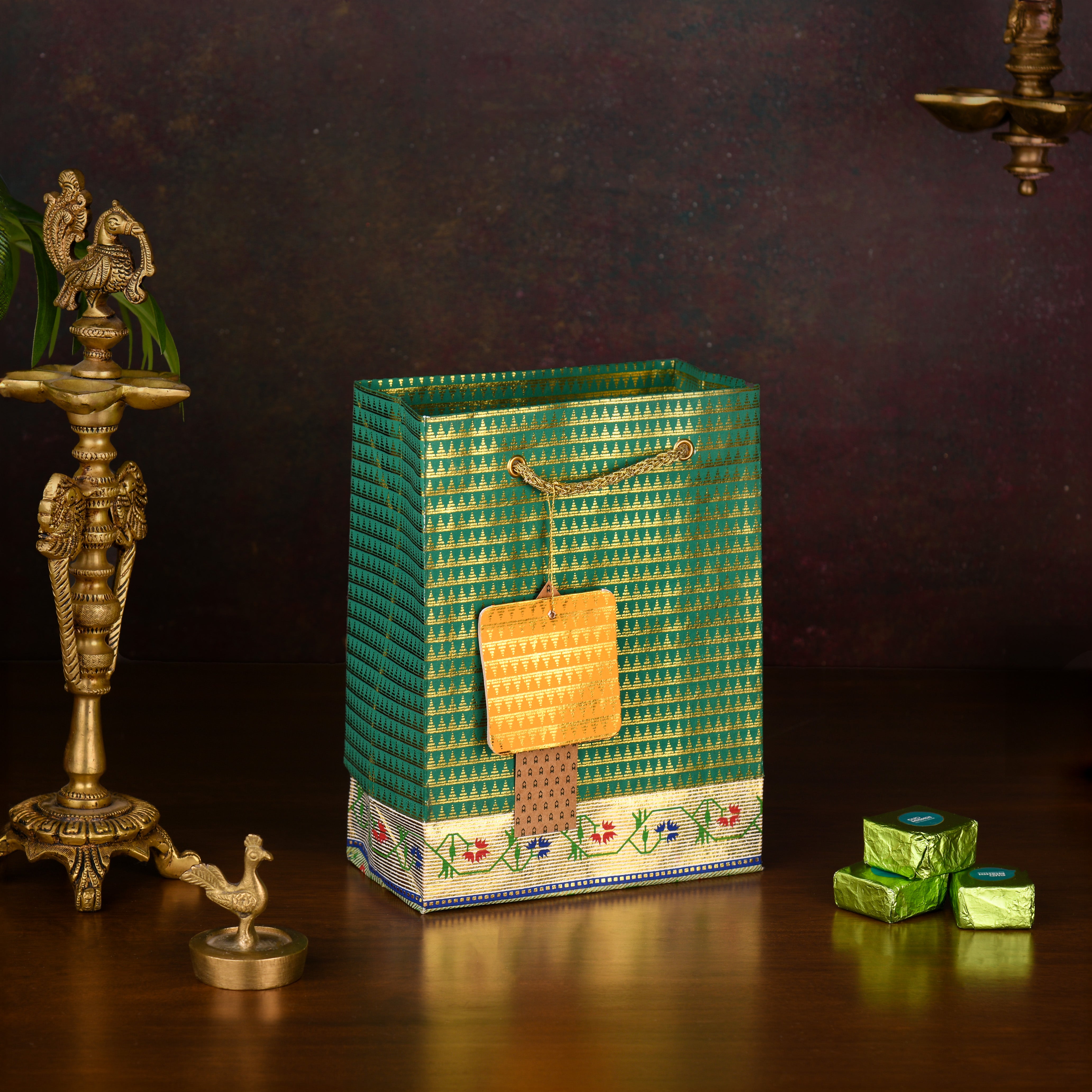 Paithani Small Bag (Set Of 3)