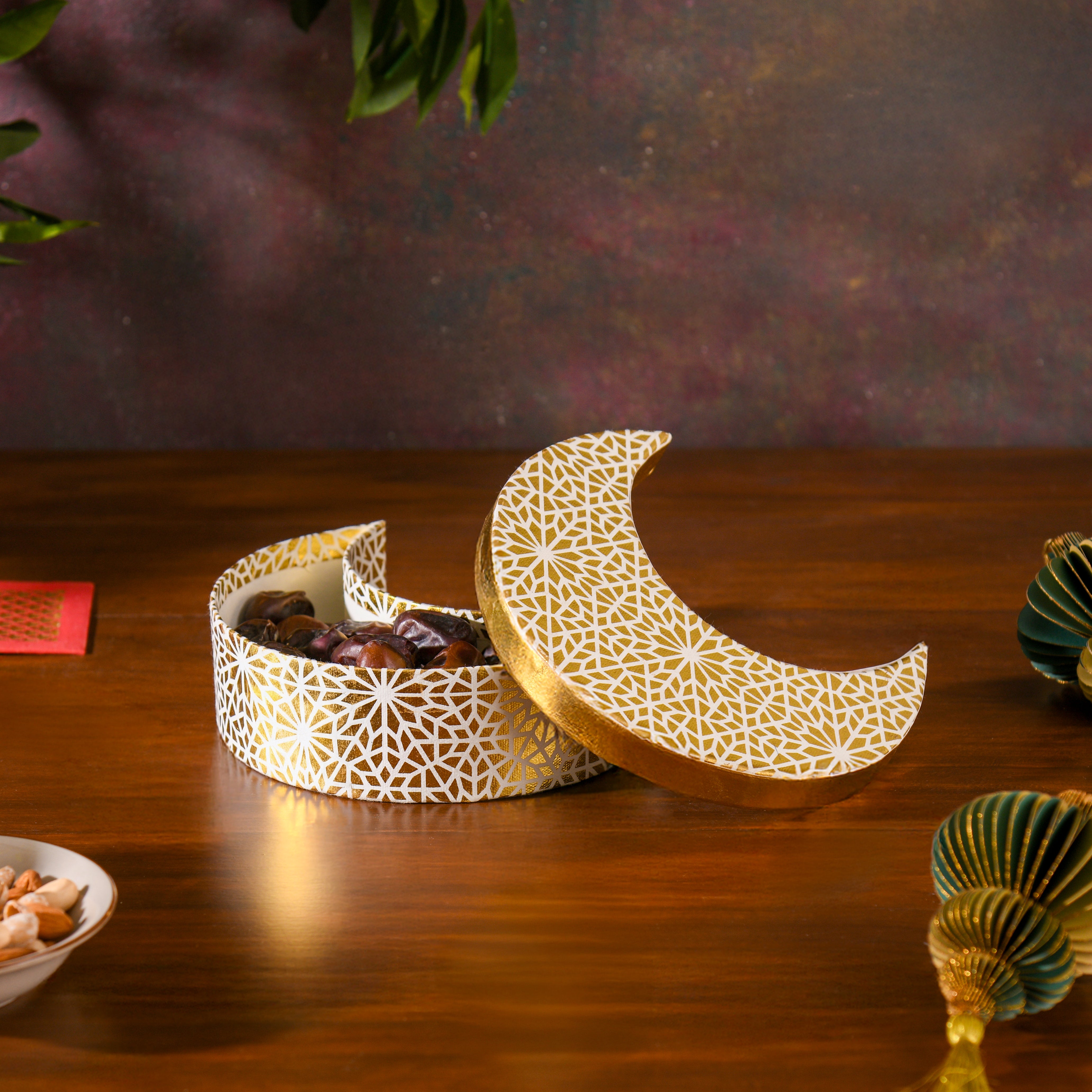 Mosaic Moon Shape Box