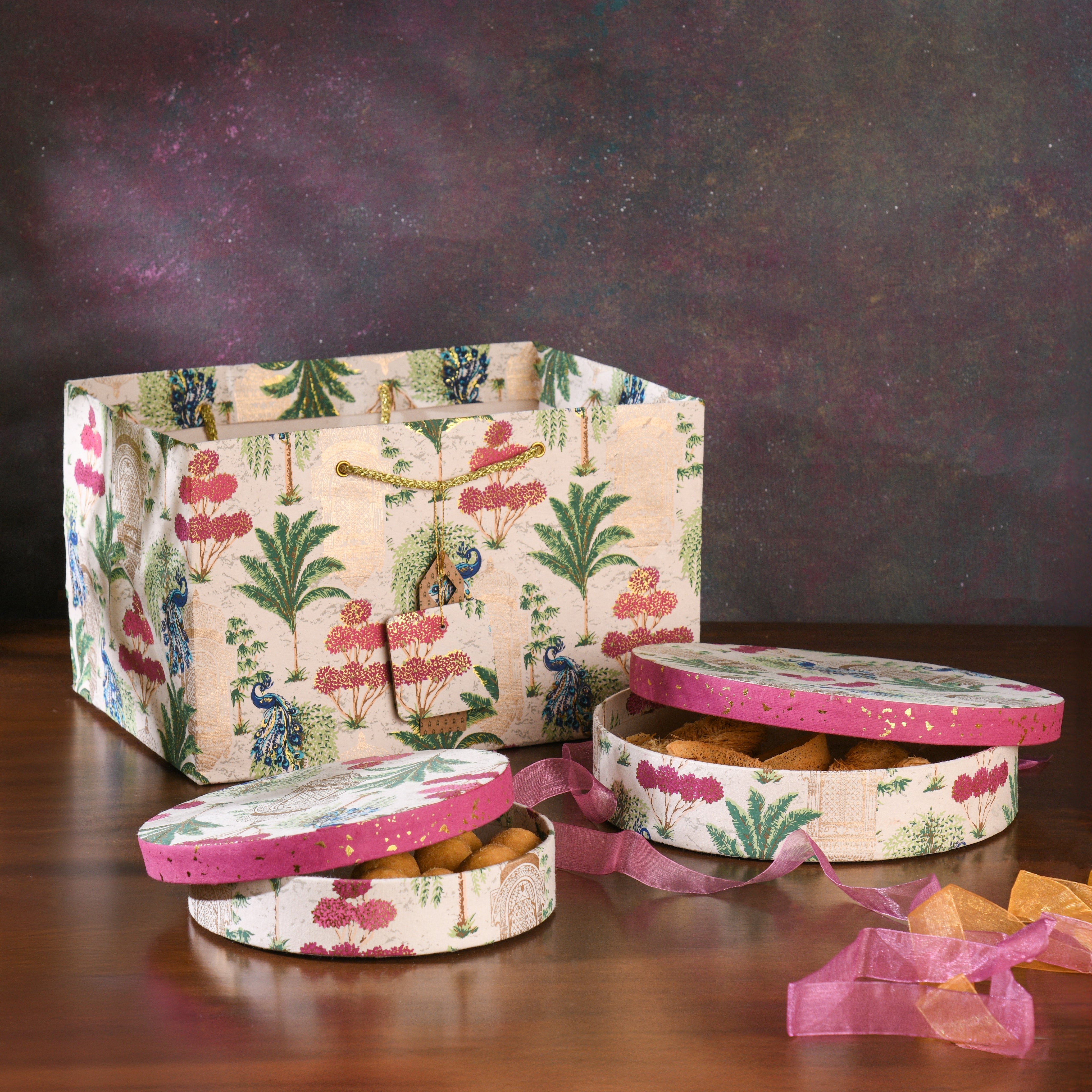 Vrindavan Box Bag Combo (Set of 5)