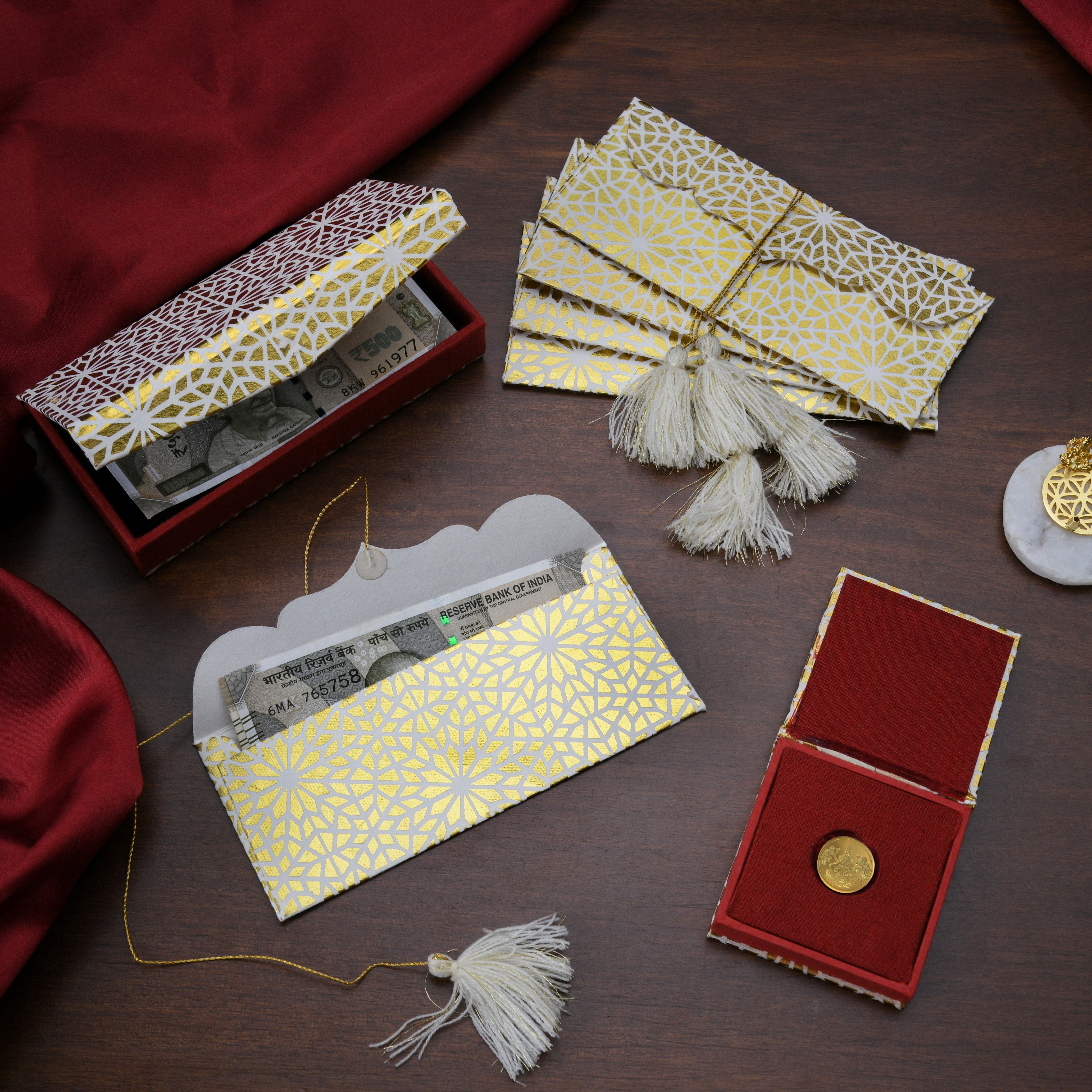 Mosaic Wedding Essentials (Envelopes, coin box & cash box)