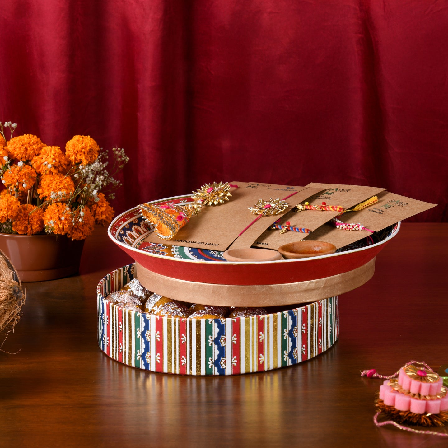 Aarti Thal Shaped Box thumbnail 3