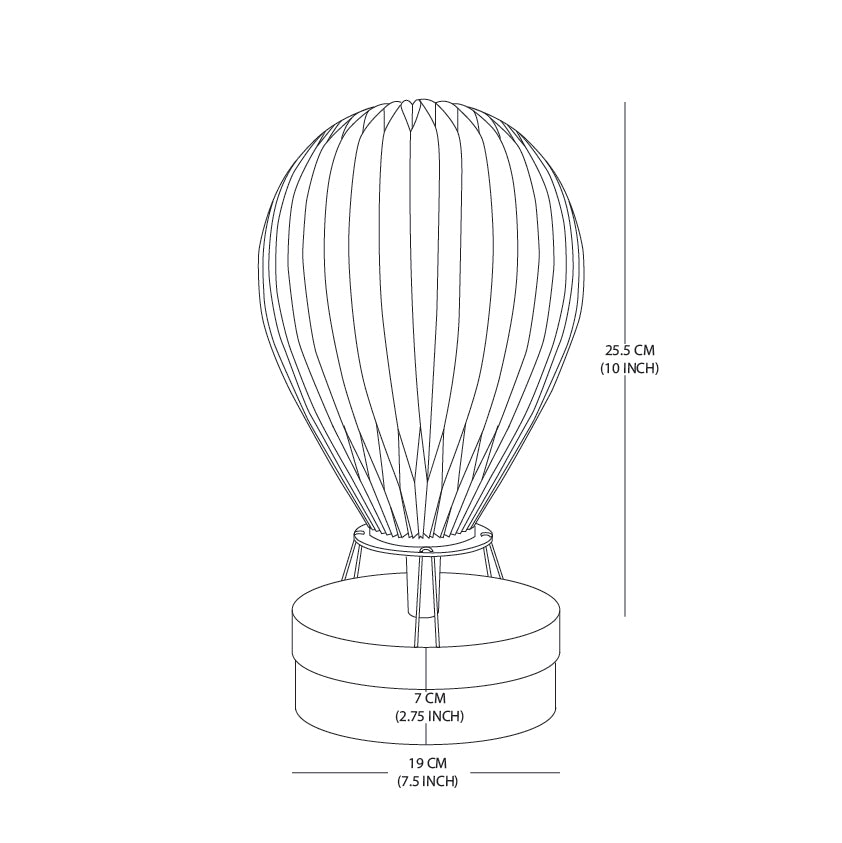 Hot Air Balloon Round Box