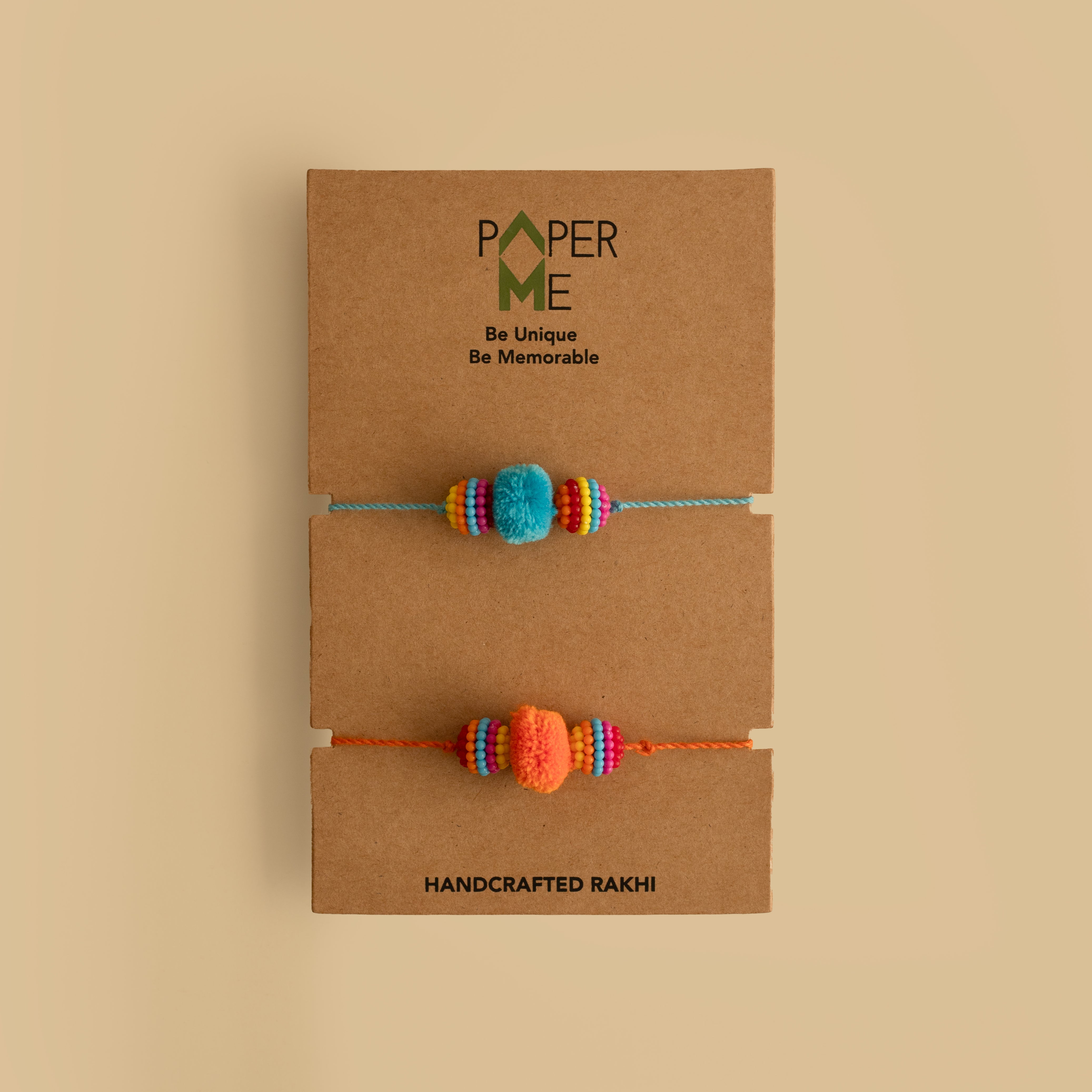 Pompom Bead Rakhi (Set of 2)