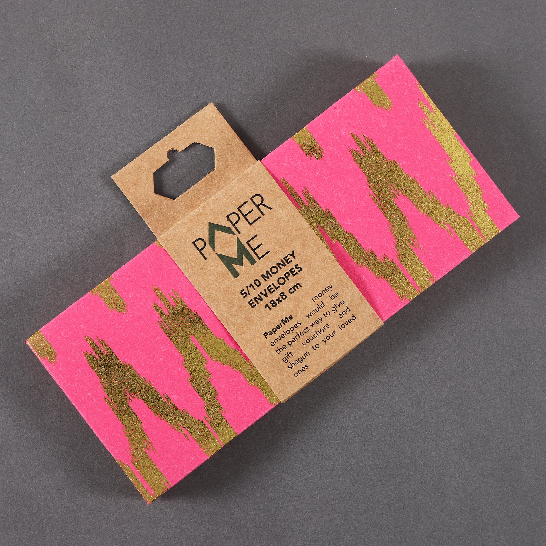 Ikat Pink Money Envelope (Set of 10)