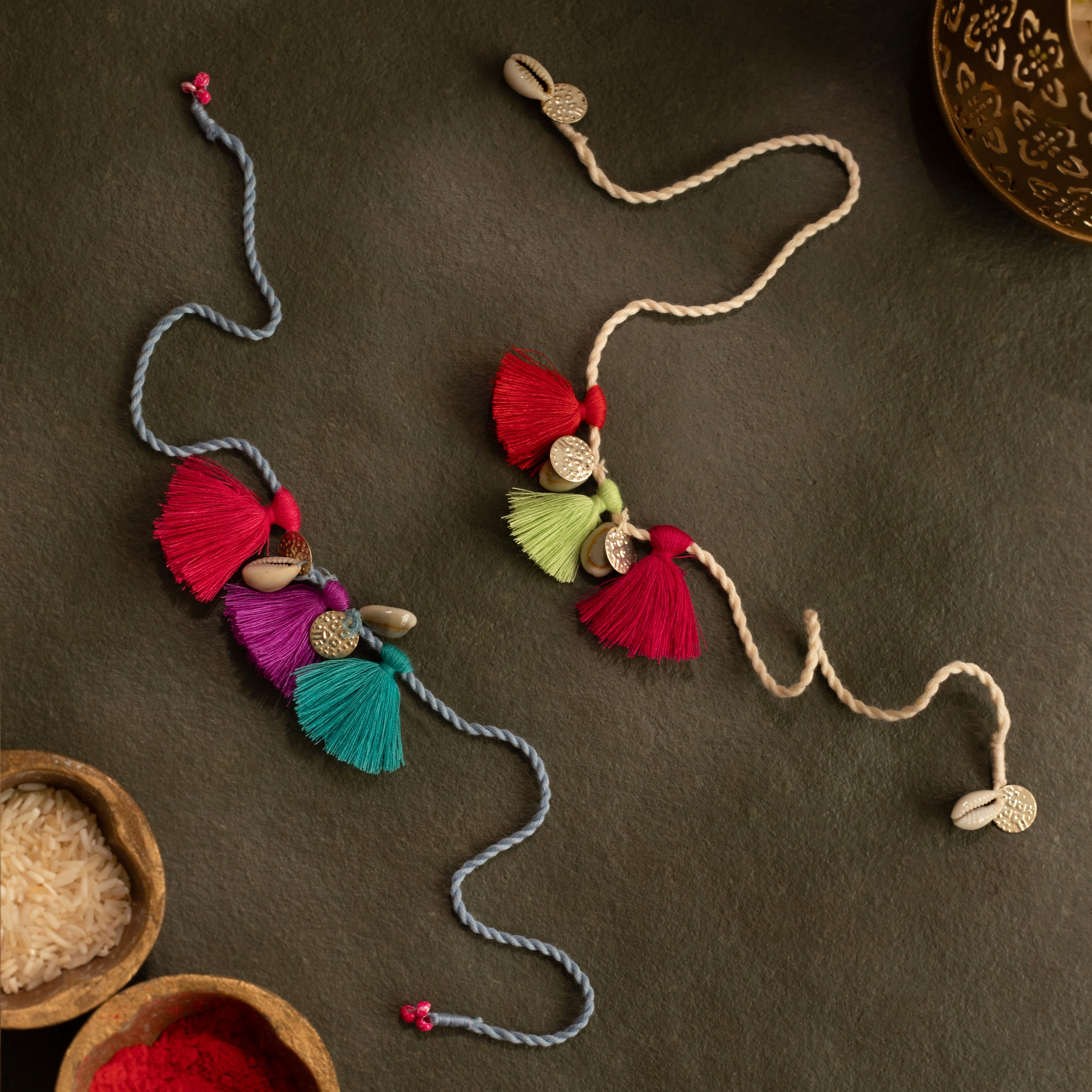 Tassel Kodi Rakhi Set of 2
