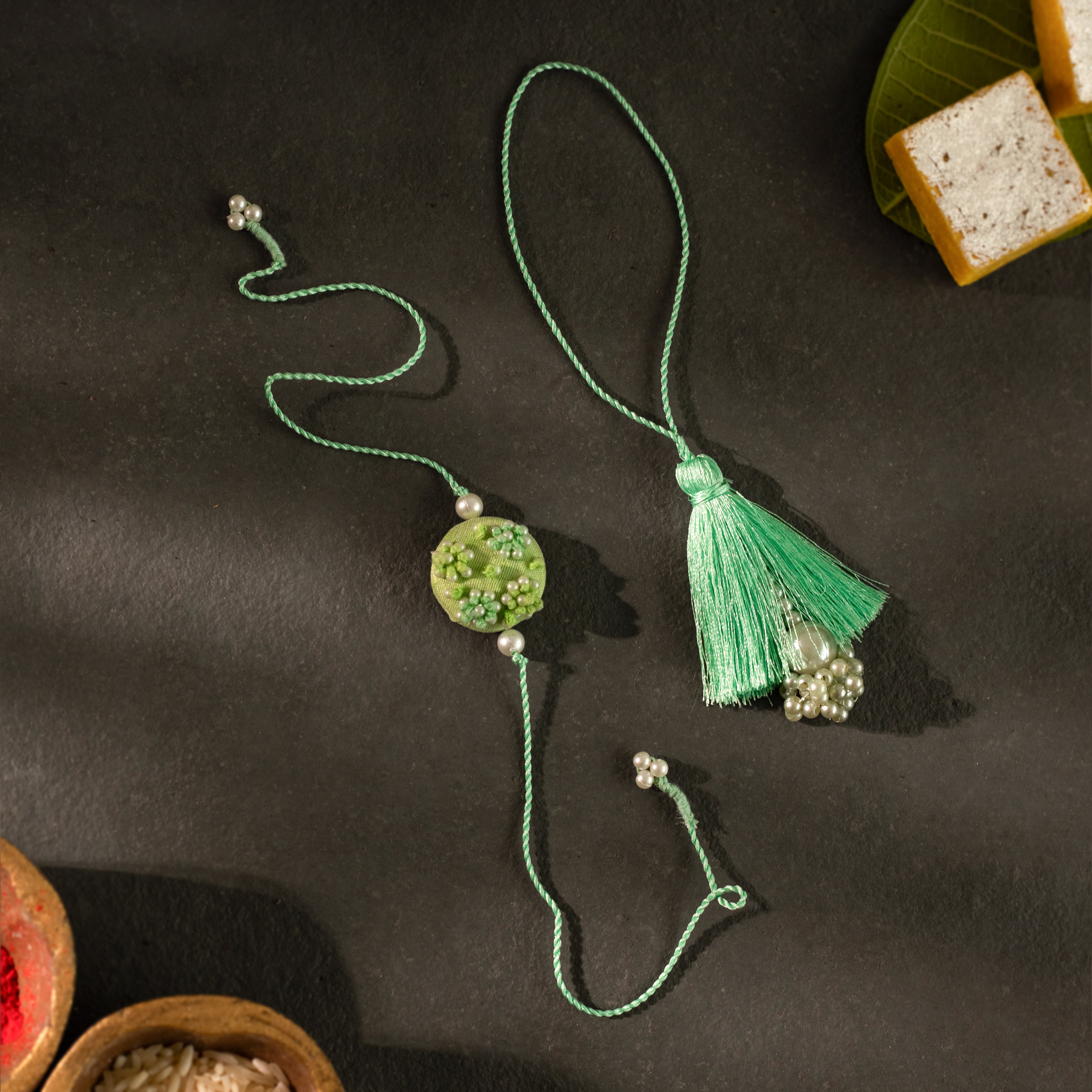 Tassel Bead Rakhi and Lumba