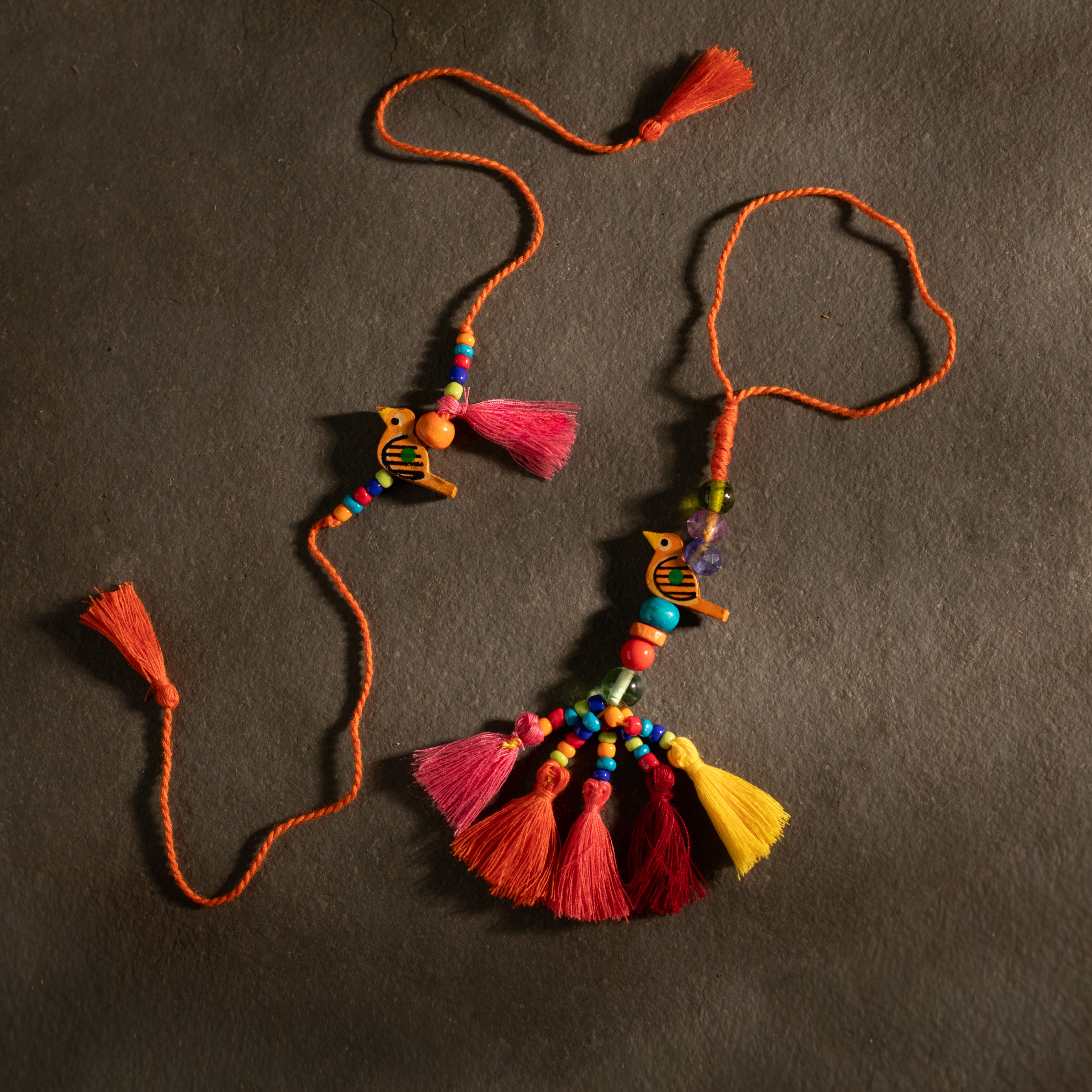 Parrot and Bead Rakhi and Lumba