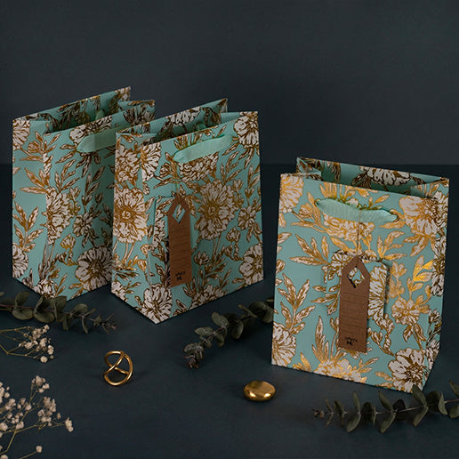 Botanical Small Gift Bag (Set Of 3)