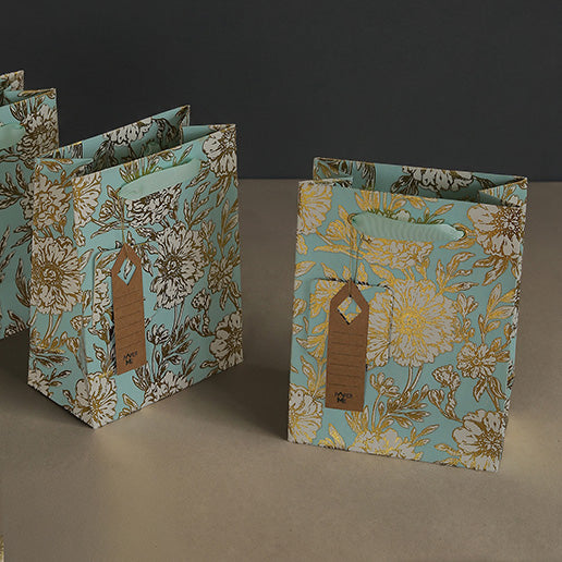 Botanical Small Gift Bag (Set Of 3)