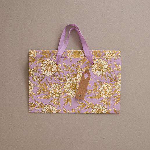 Botanical Large Broad Base Gift Bag (Set of 2)