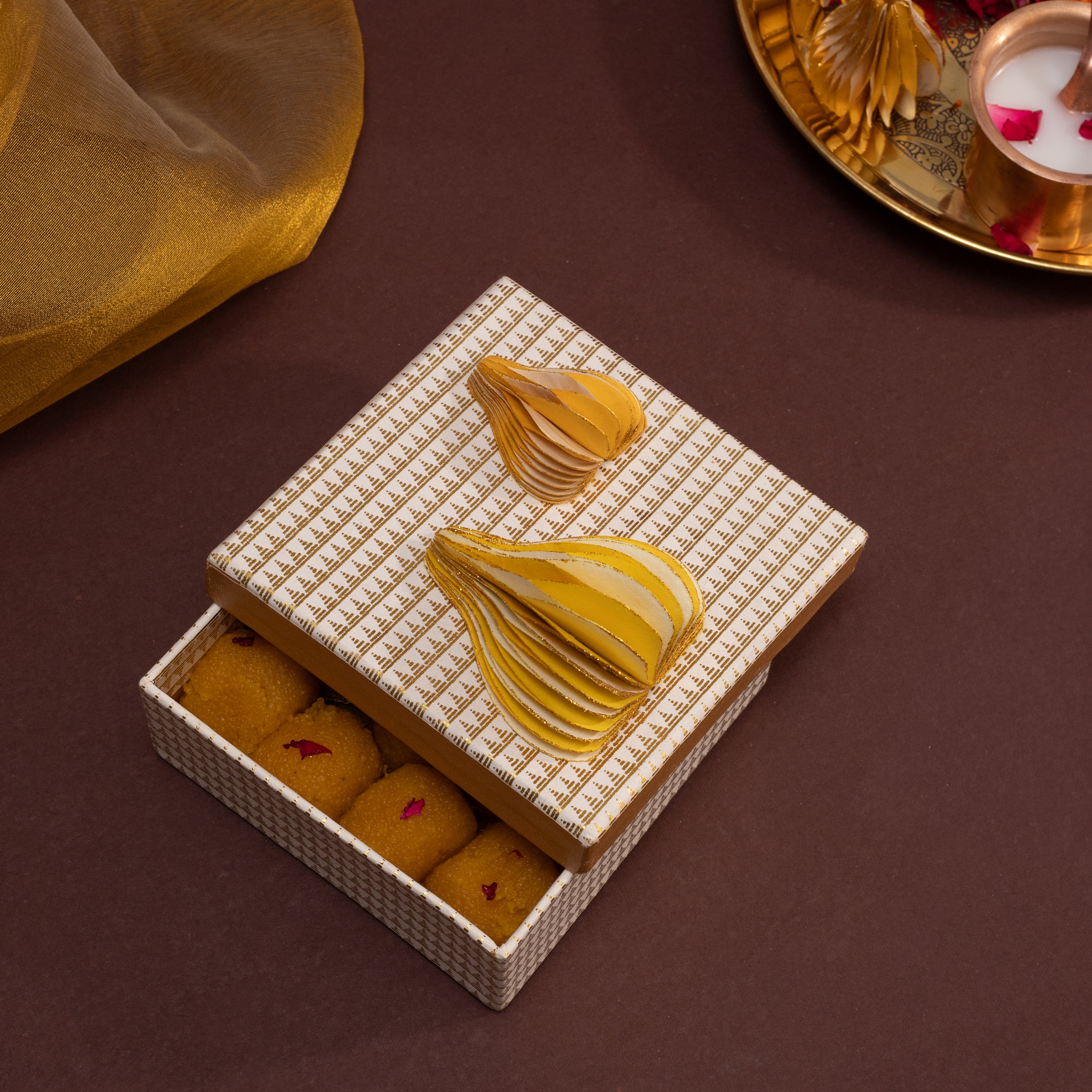 Honeycomb Modak Square Box