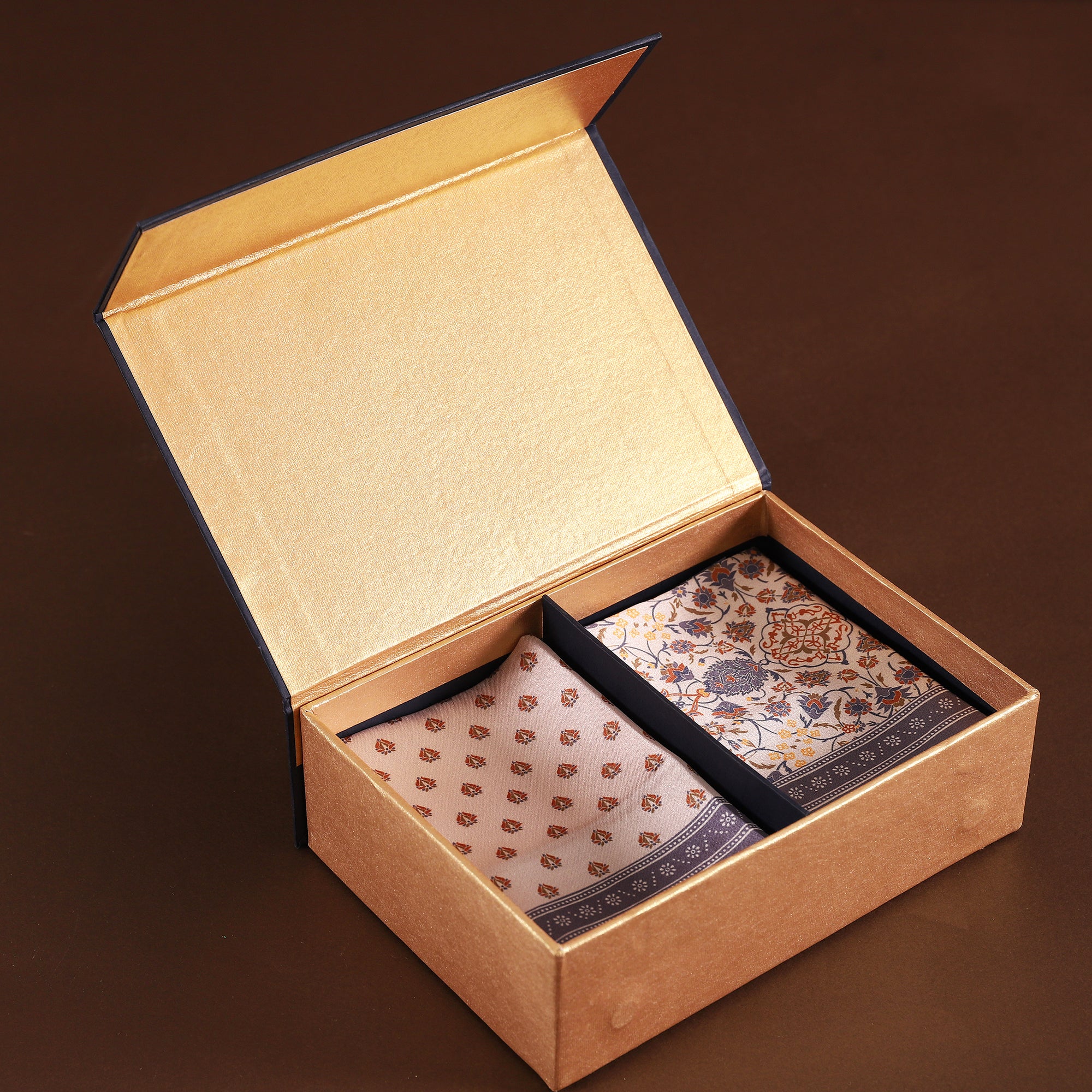Ornate Blossom Pocket Square Gift Set