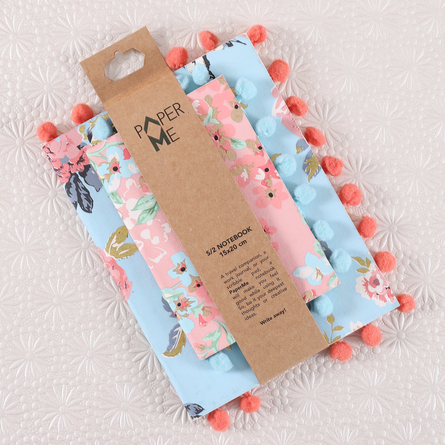 Bloom Pom Pom Notebook