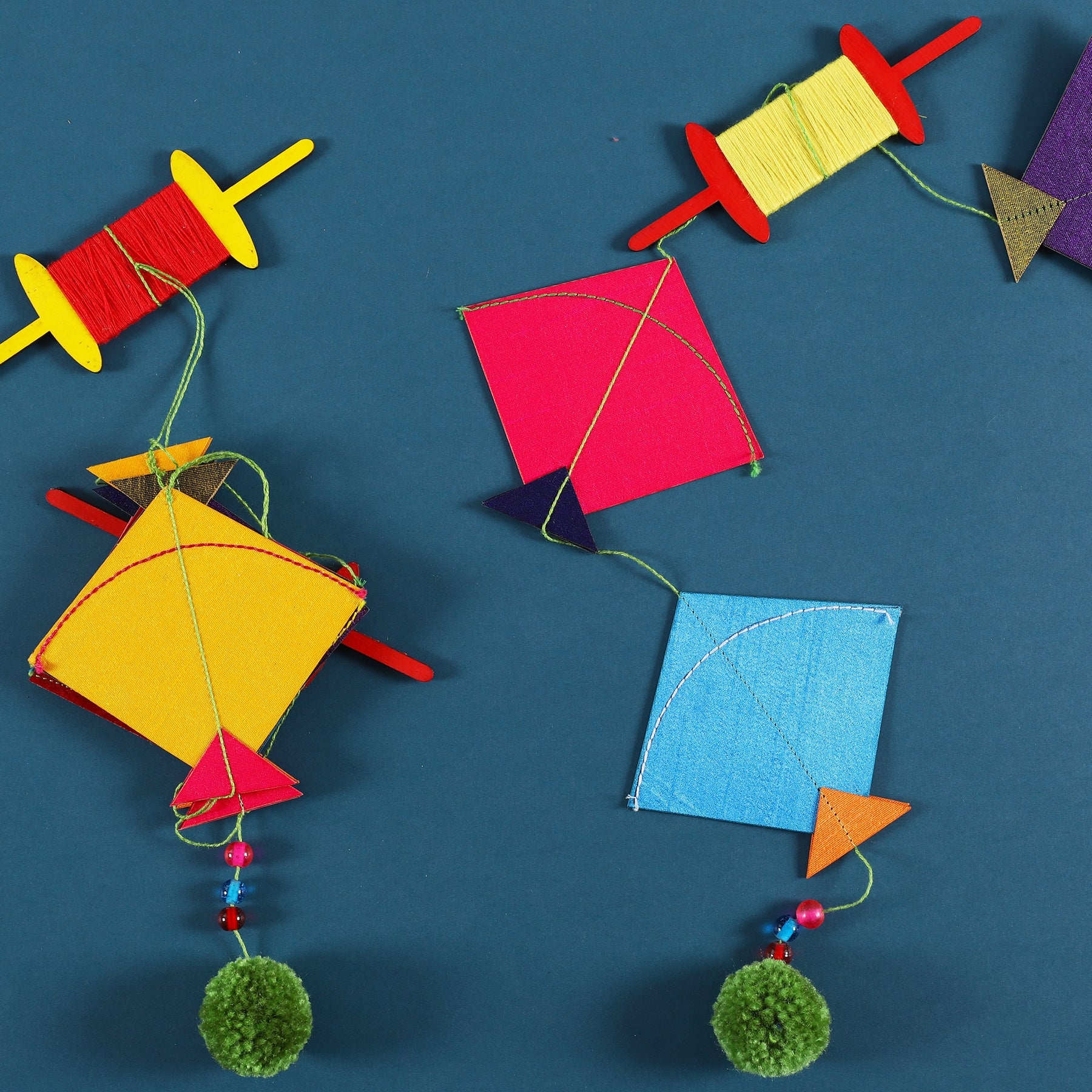 Fabric Kite Dangler (Set of 2)