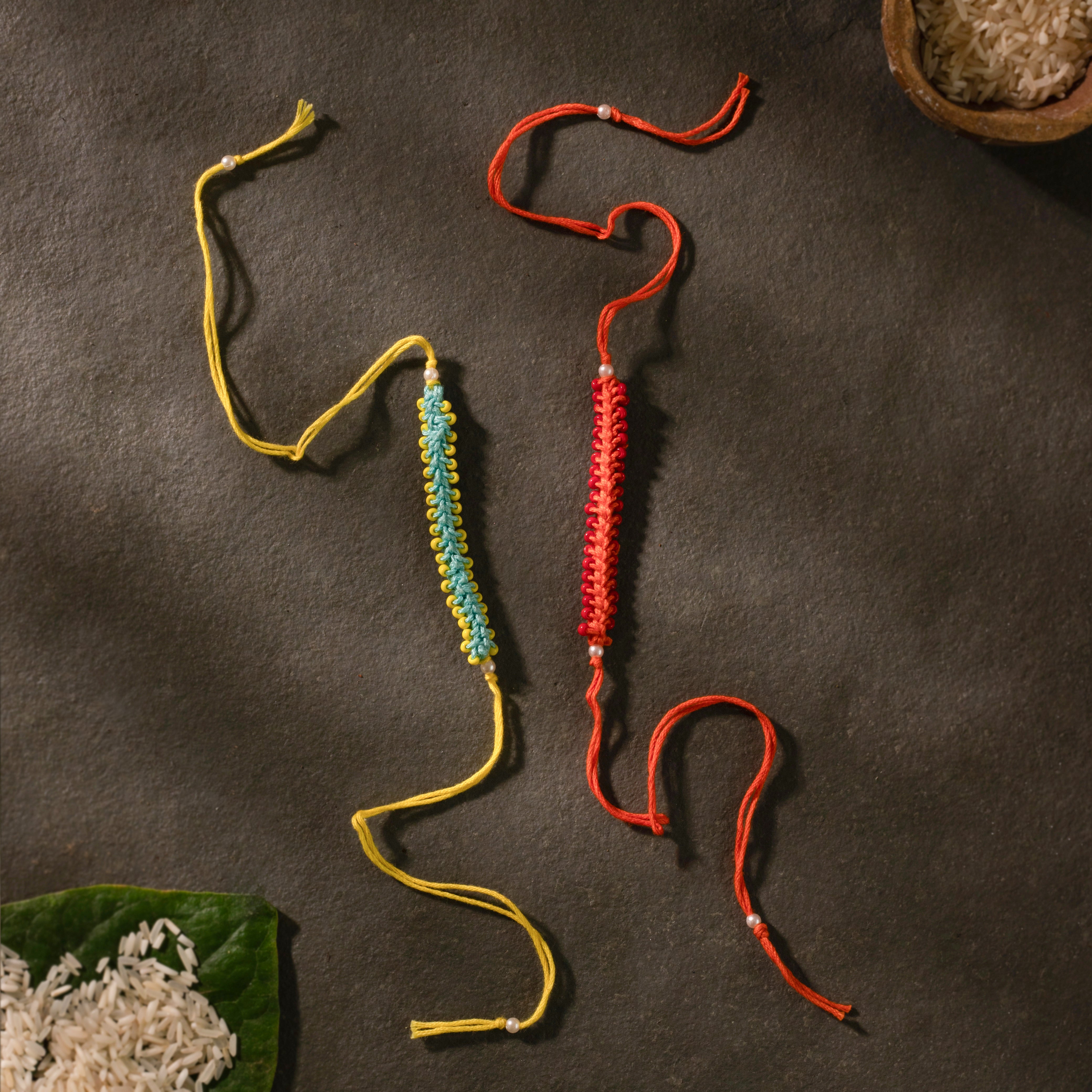 Crochet Bead Rakhi (Set of 2)
