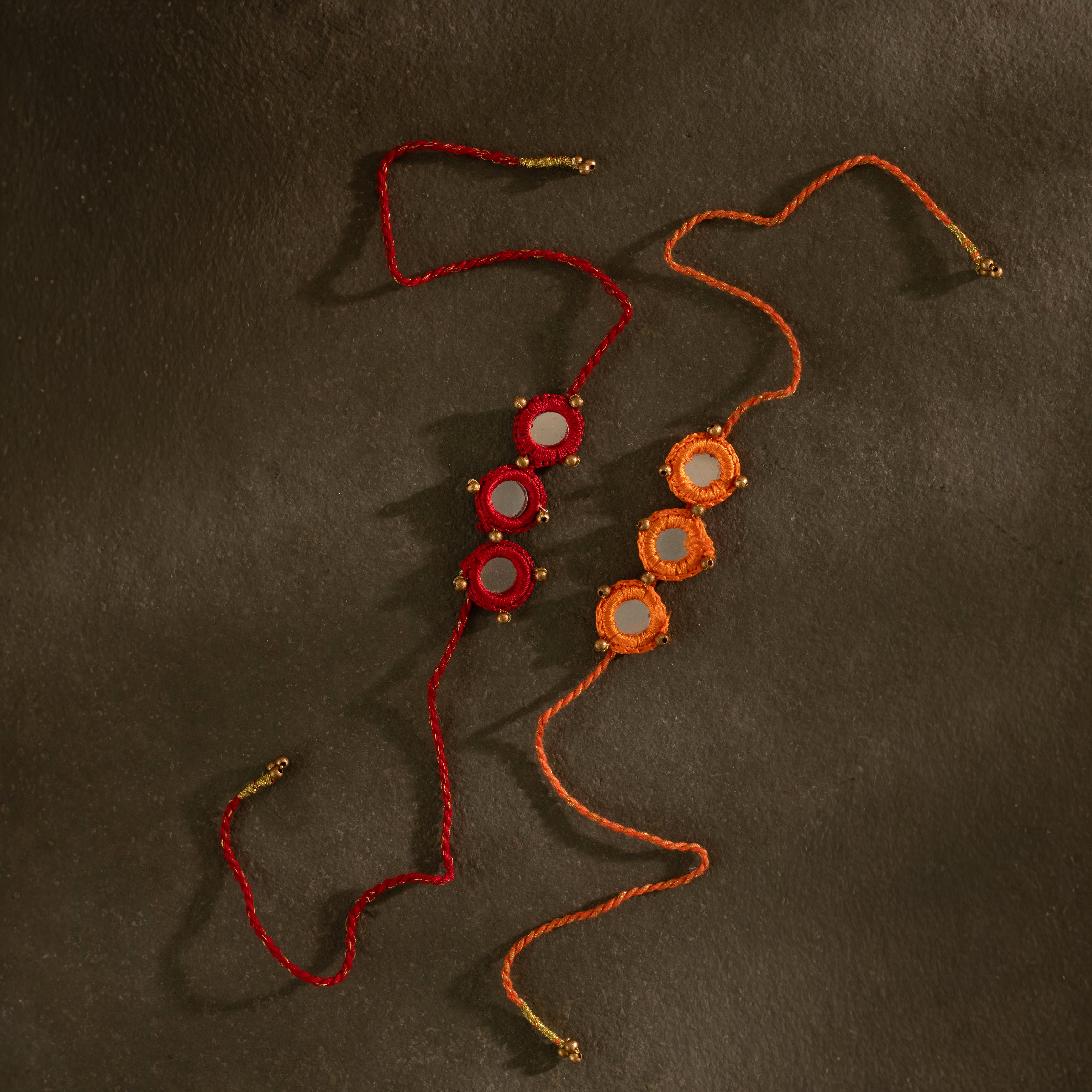 Mirror Rakhi (Set of 2)