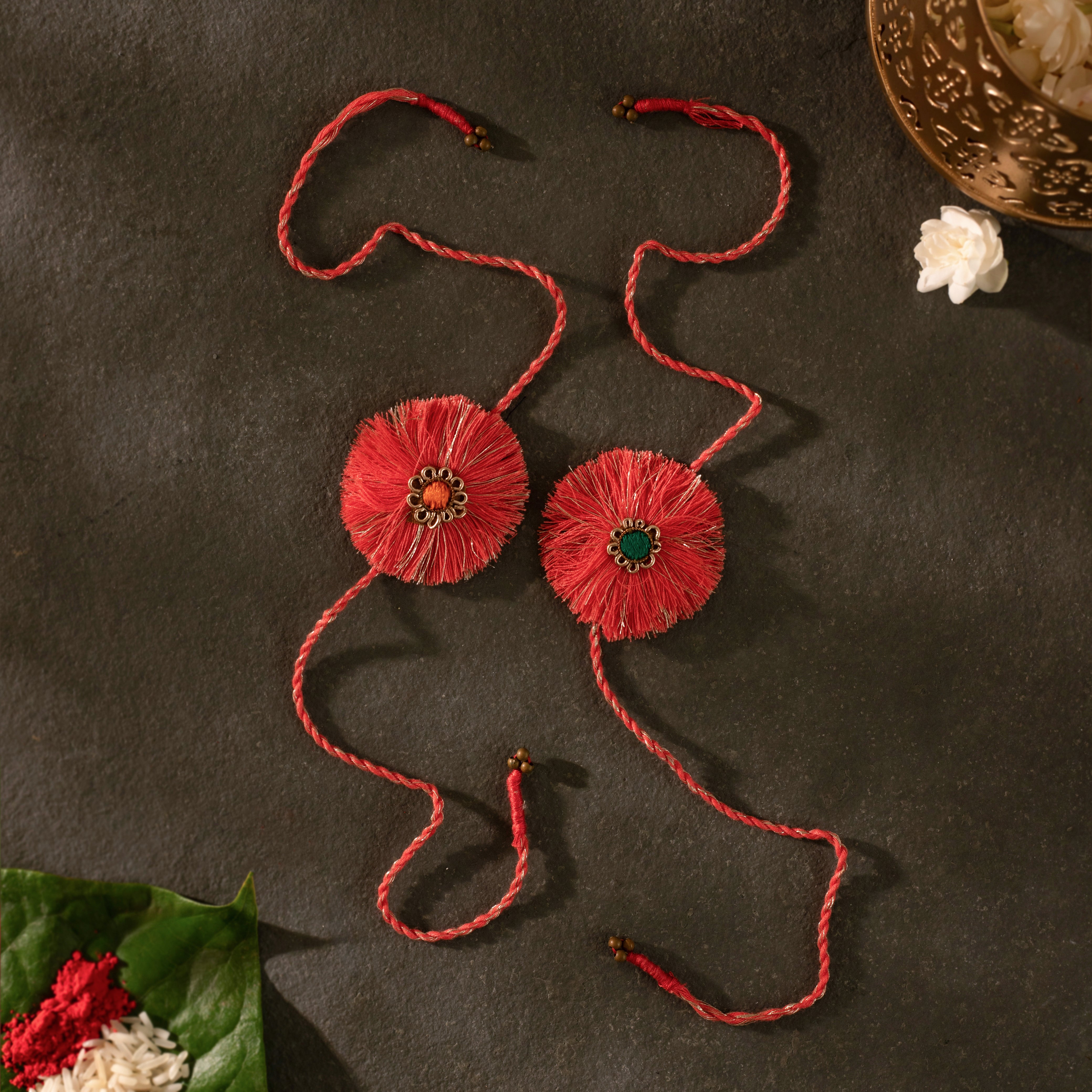 Sunehri Rakhi (Set of 2)