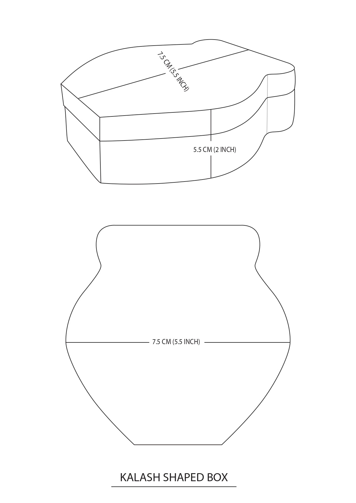 Kalash Shape Box (Set of 2)