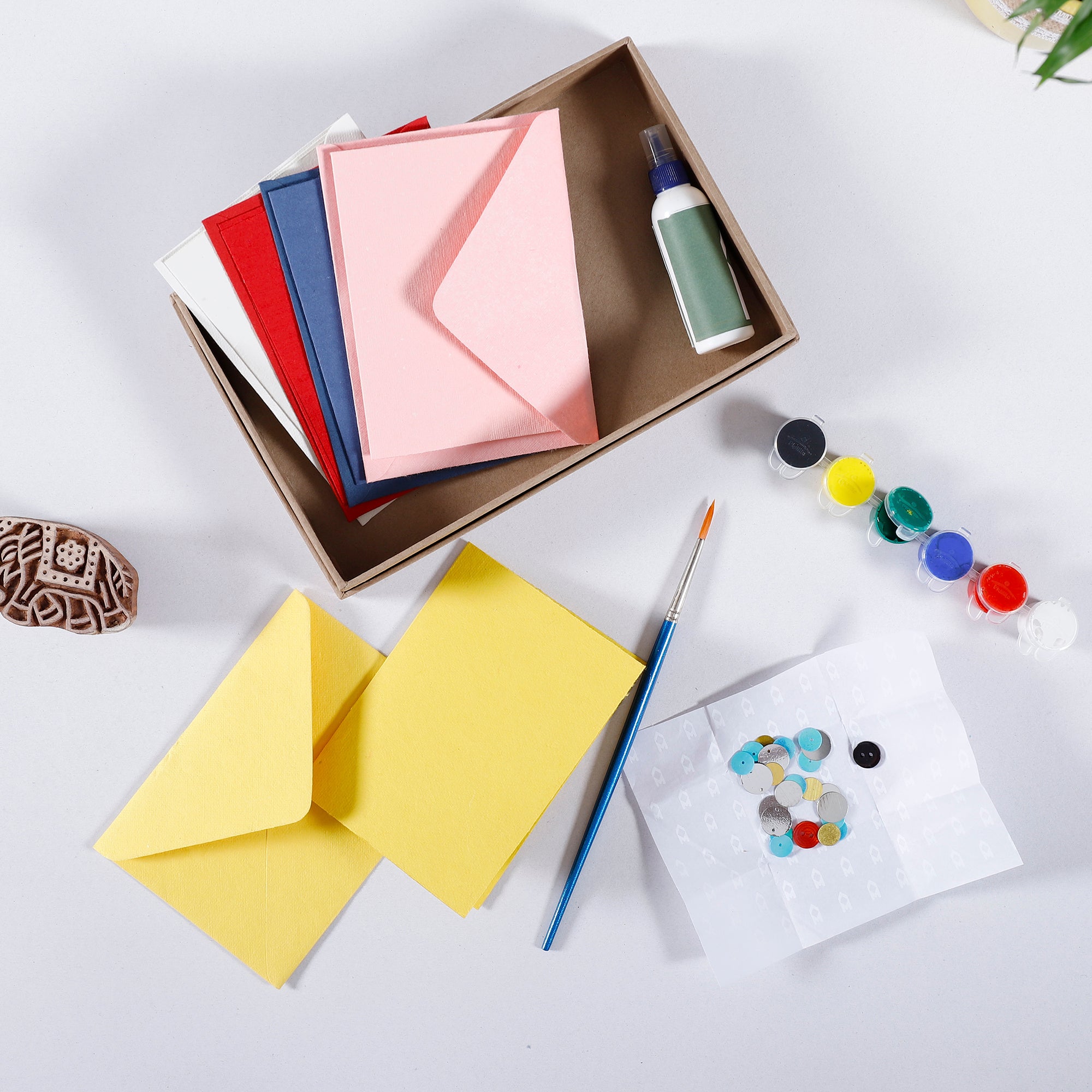 DIY Block Printing Kit for Notecards