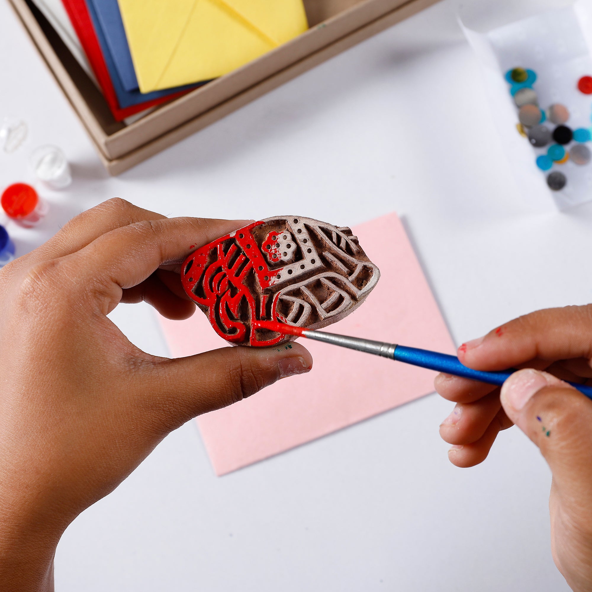 DIY Block Printing Kit for Notecards