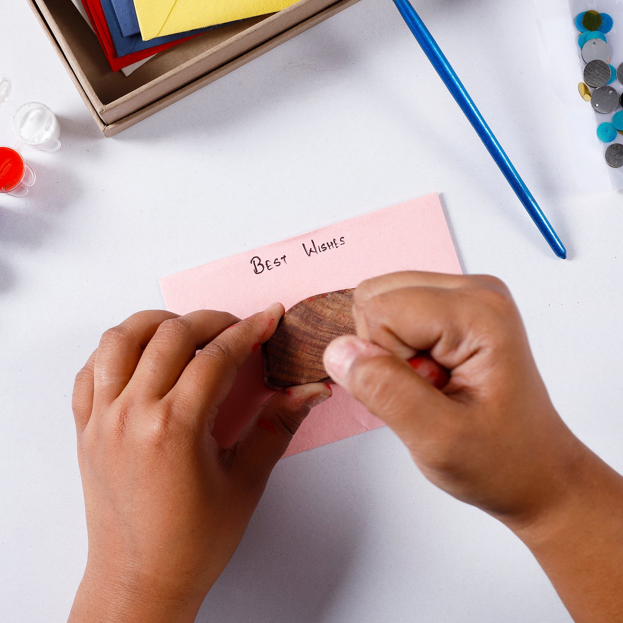 DIY Block Printing Kit for Notecards